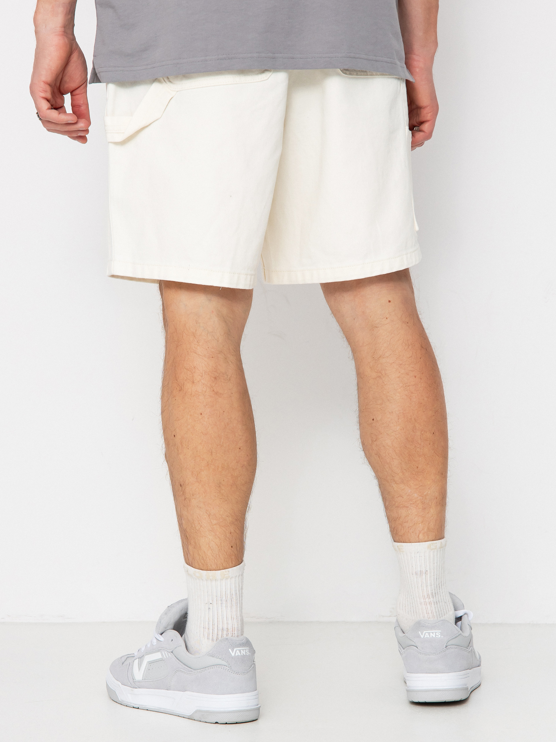 OBEY Easy Denim Carpenter Shorts (unbleached faded wash)