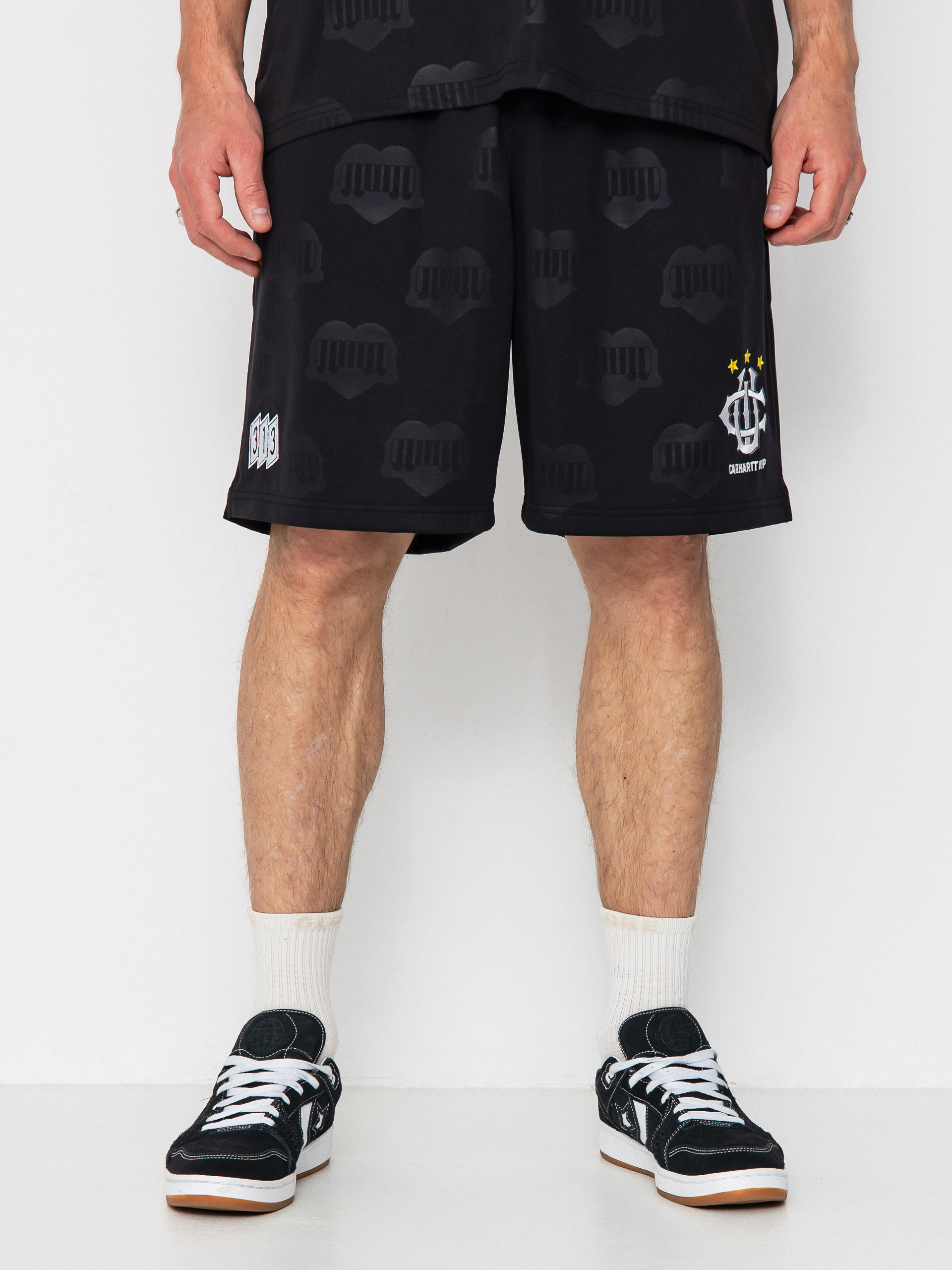Carhartt WIP Shorts Hartts Football (heart train jacquard/black)