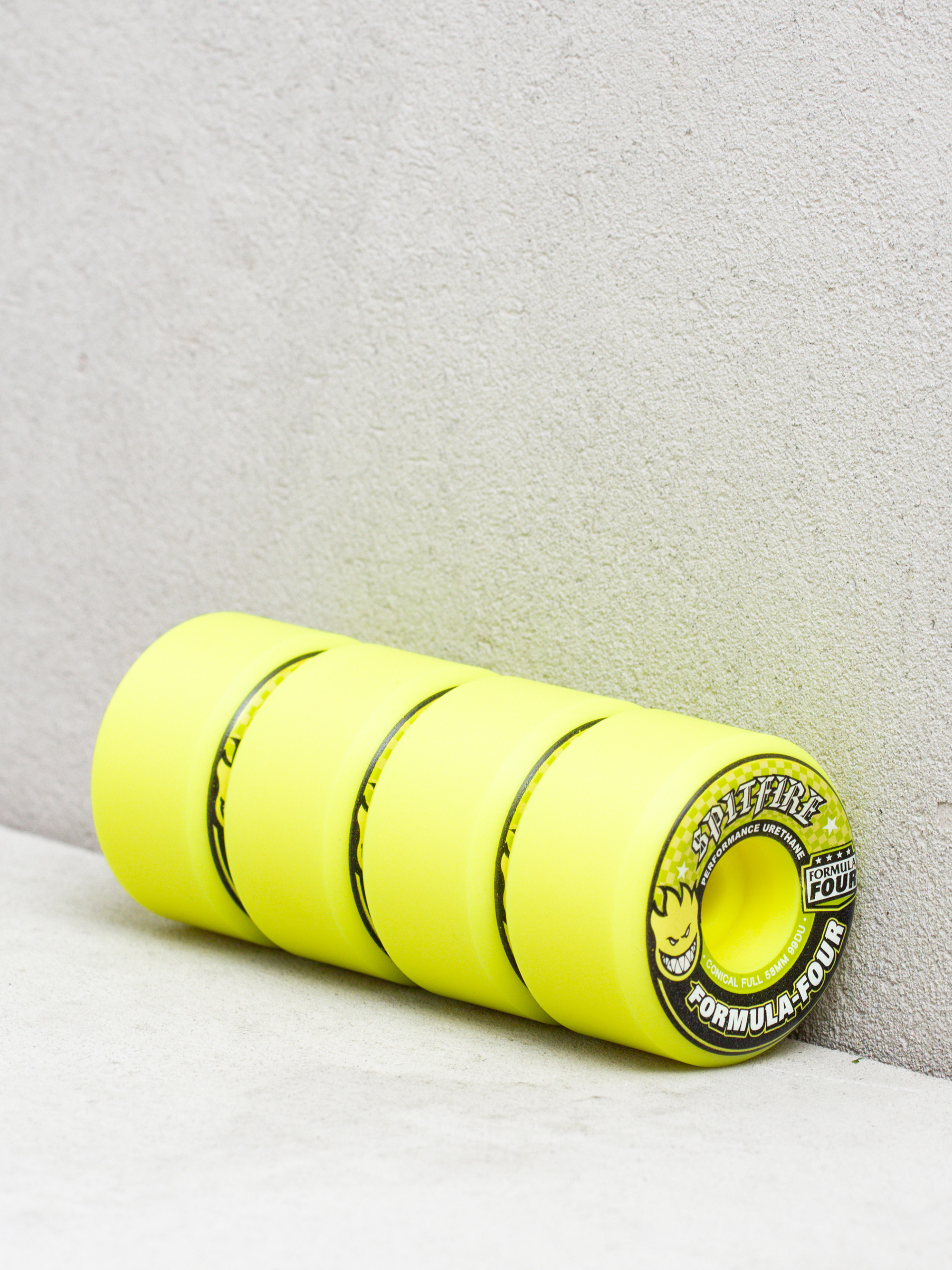 Spitfire F4 99D Conical Full Wheels (neon yellow)
