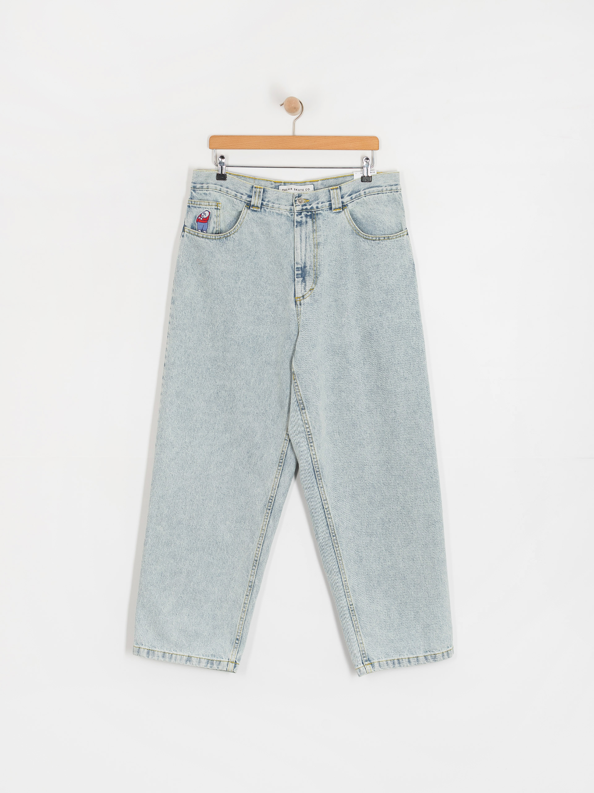 Polar Skate Big Boy OG Logo Pants (light blue)