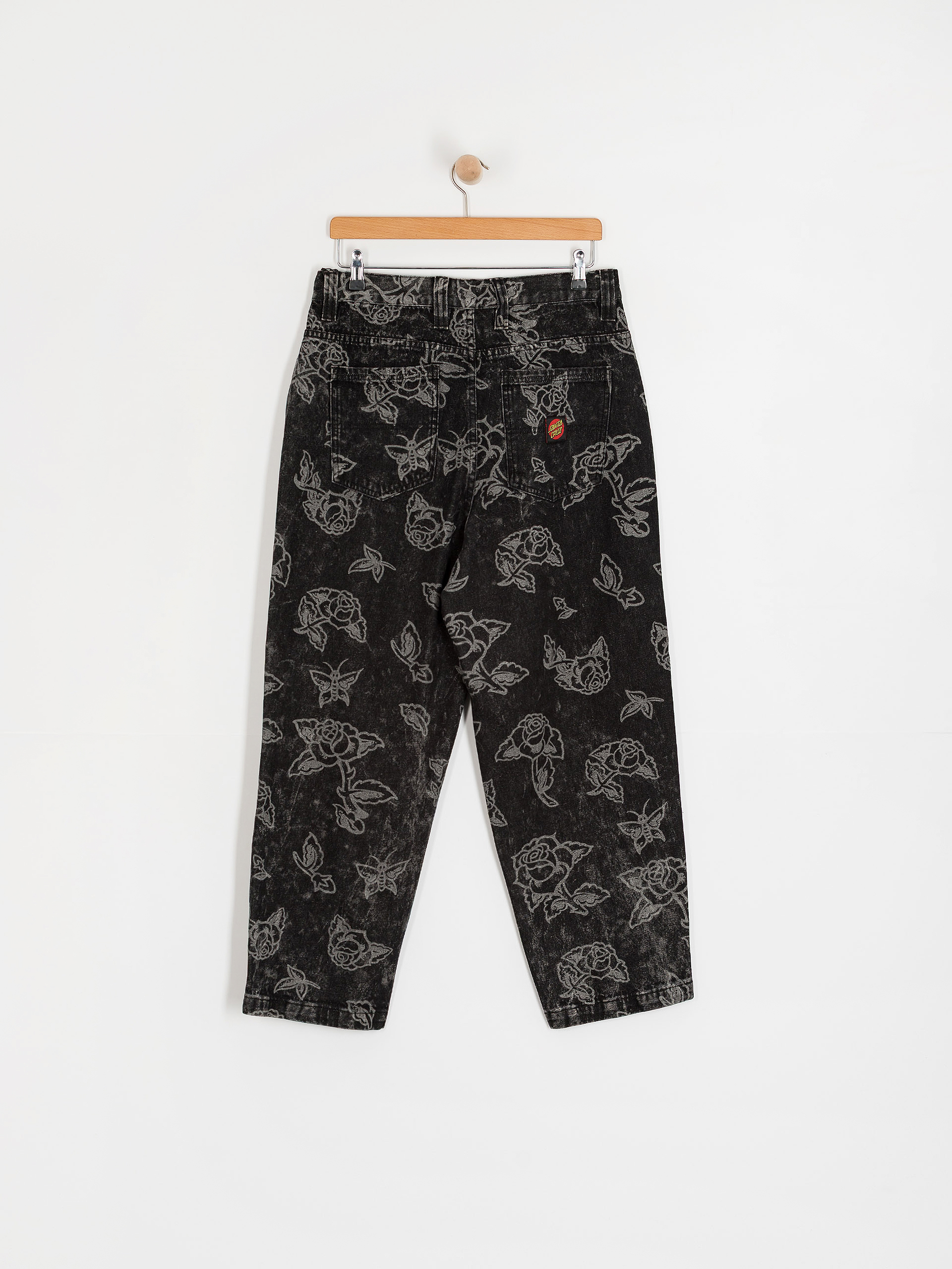 Santa Cruz Big Pants - black (mono flash roses)