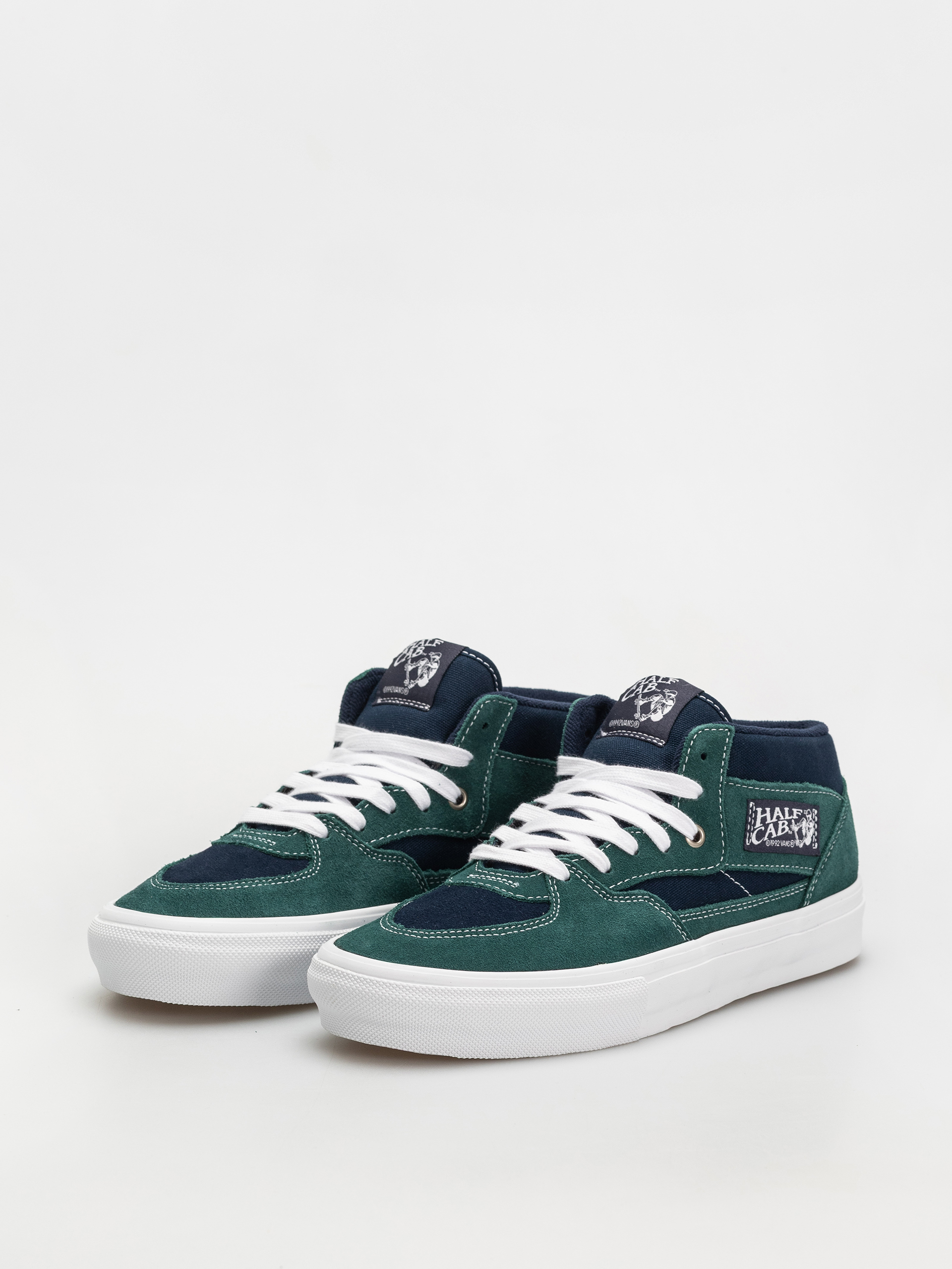 Vans Skate Half Cab Shoes (tartan blue/green)