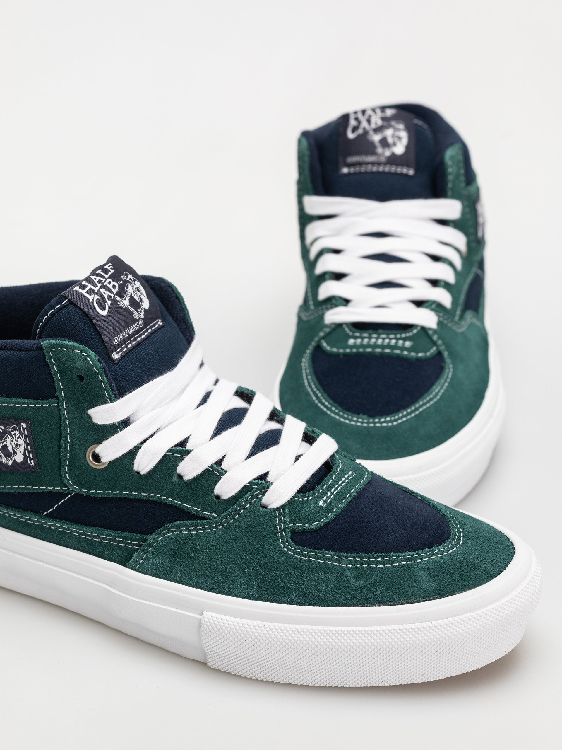Vans Skate Half Cab Shoes (tartan blue/green)