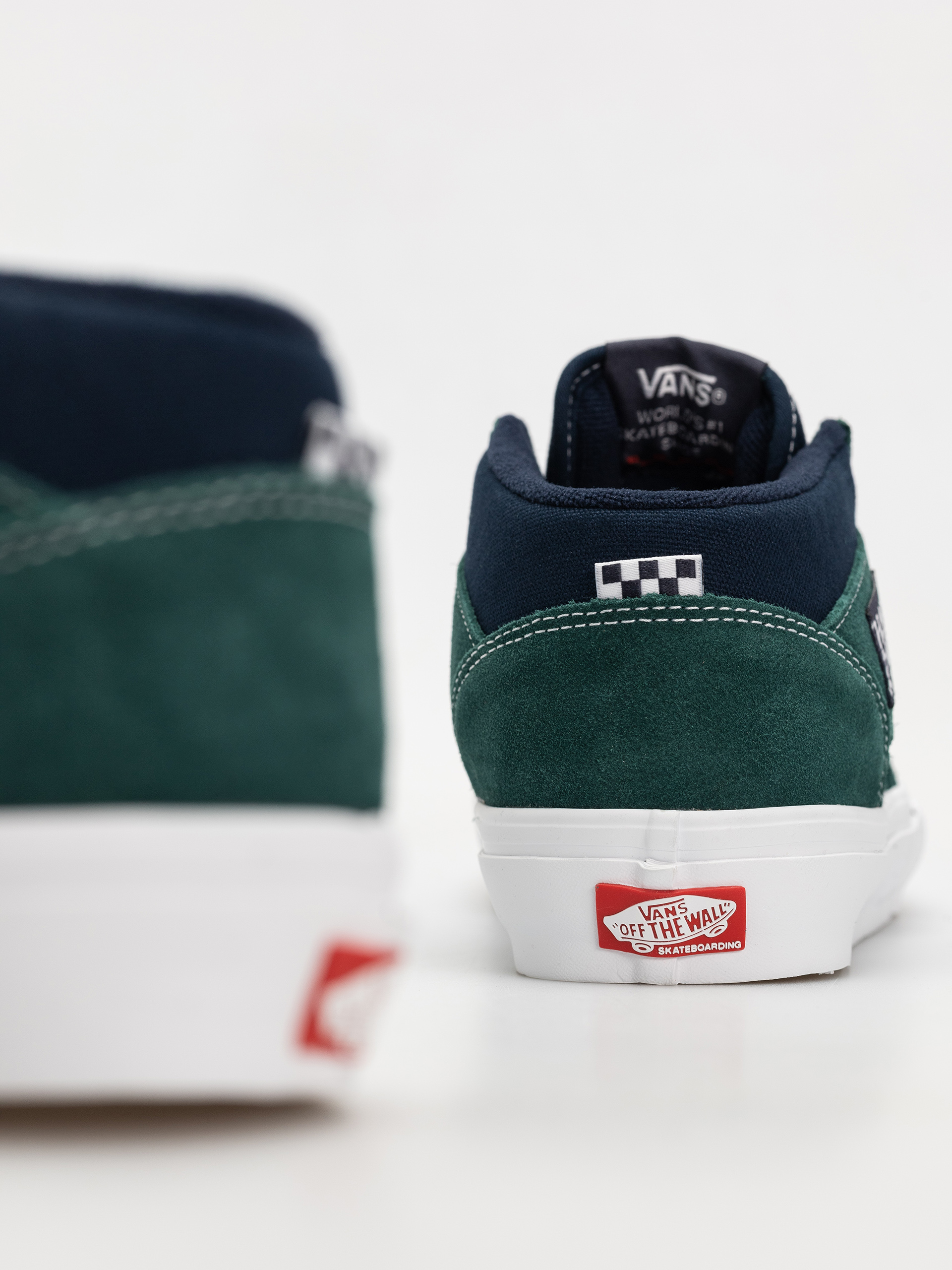 Vans Skate Half Cab Shoes (tartan blue/green)