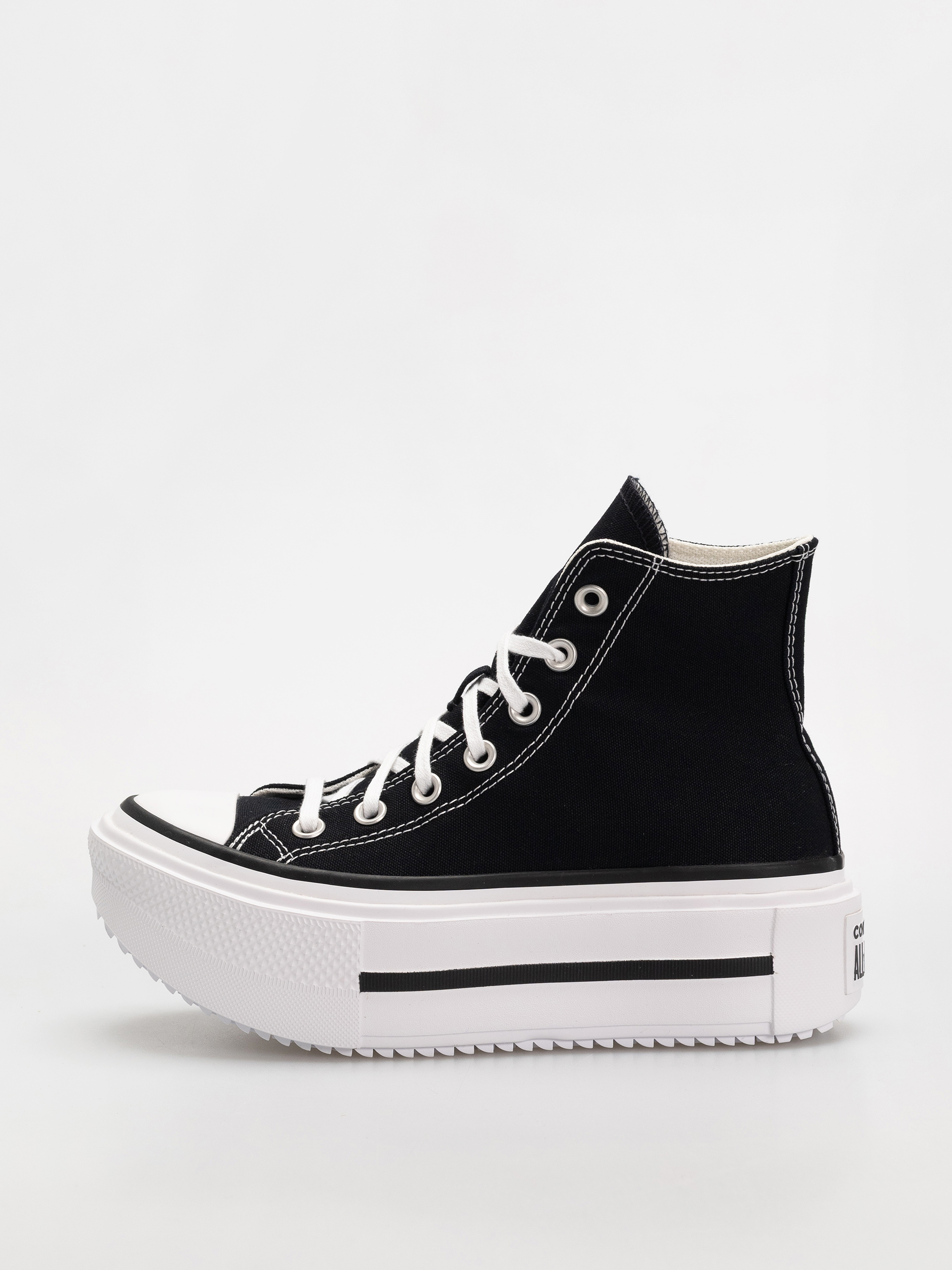 Converse Chuck Taylor All Star Lift Double Stack Hi Chucks (black/white/black)