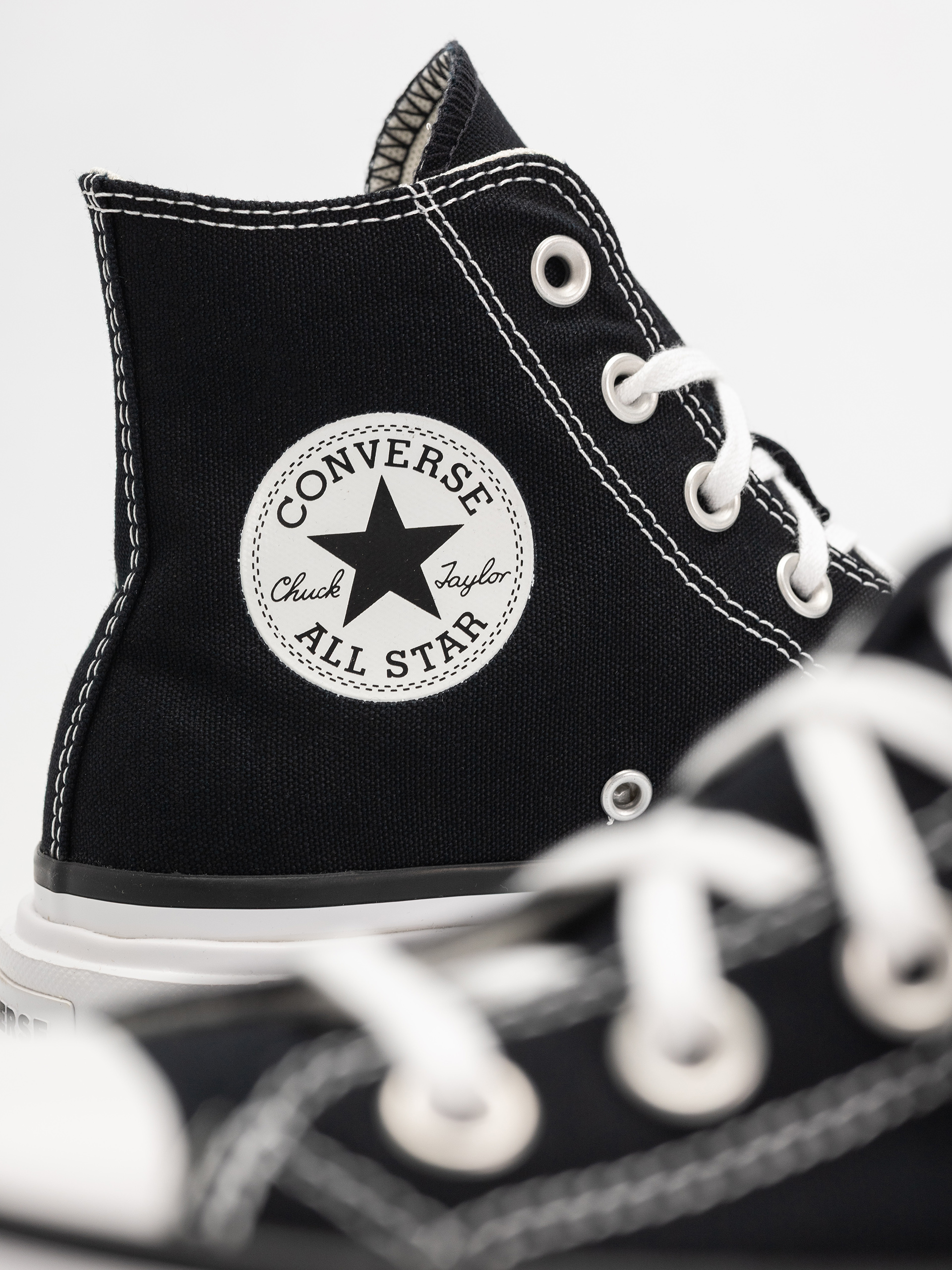 Converse Chuck Taylor All Star Lift Double Stack Hi Chucks (black/white/black)