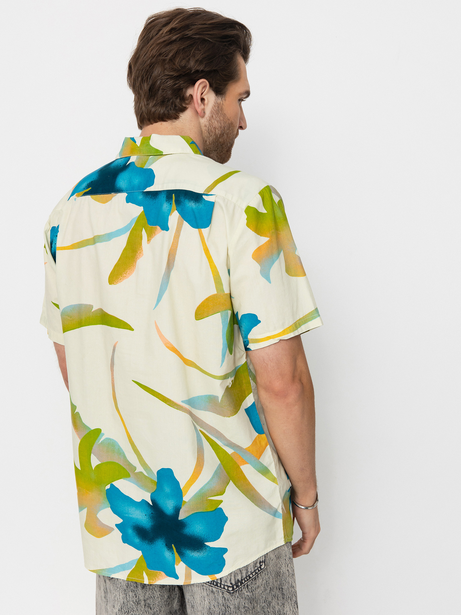 Volcom Tracers Floral Hemd (light beige)