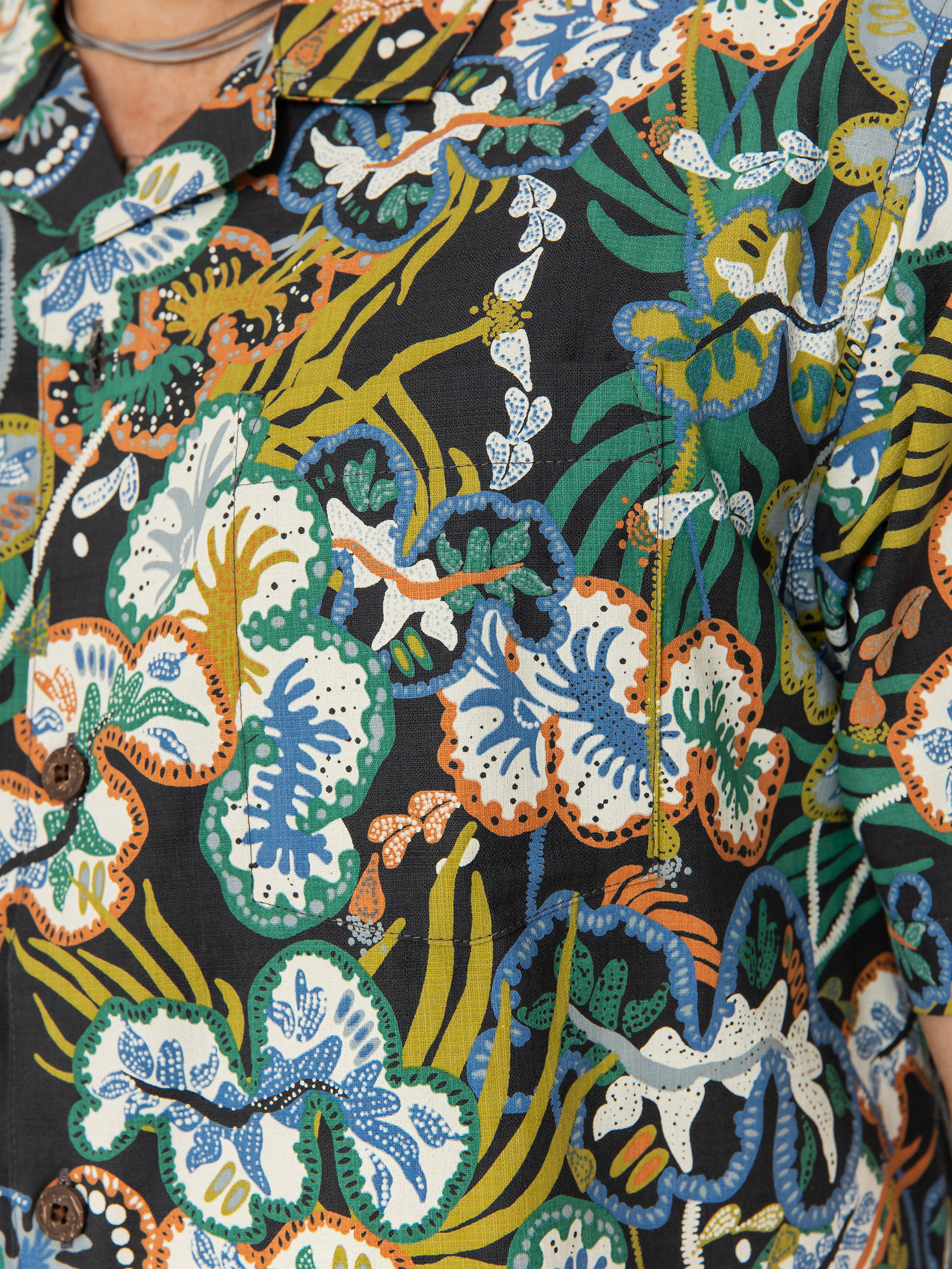 Patagonia Tidal Threads Camp Hemd (undersea/ink black)