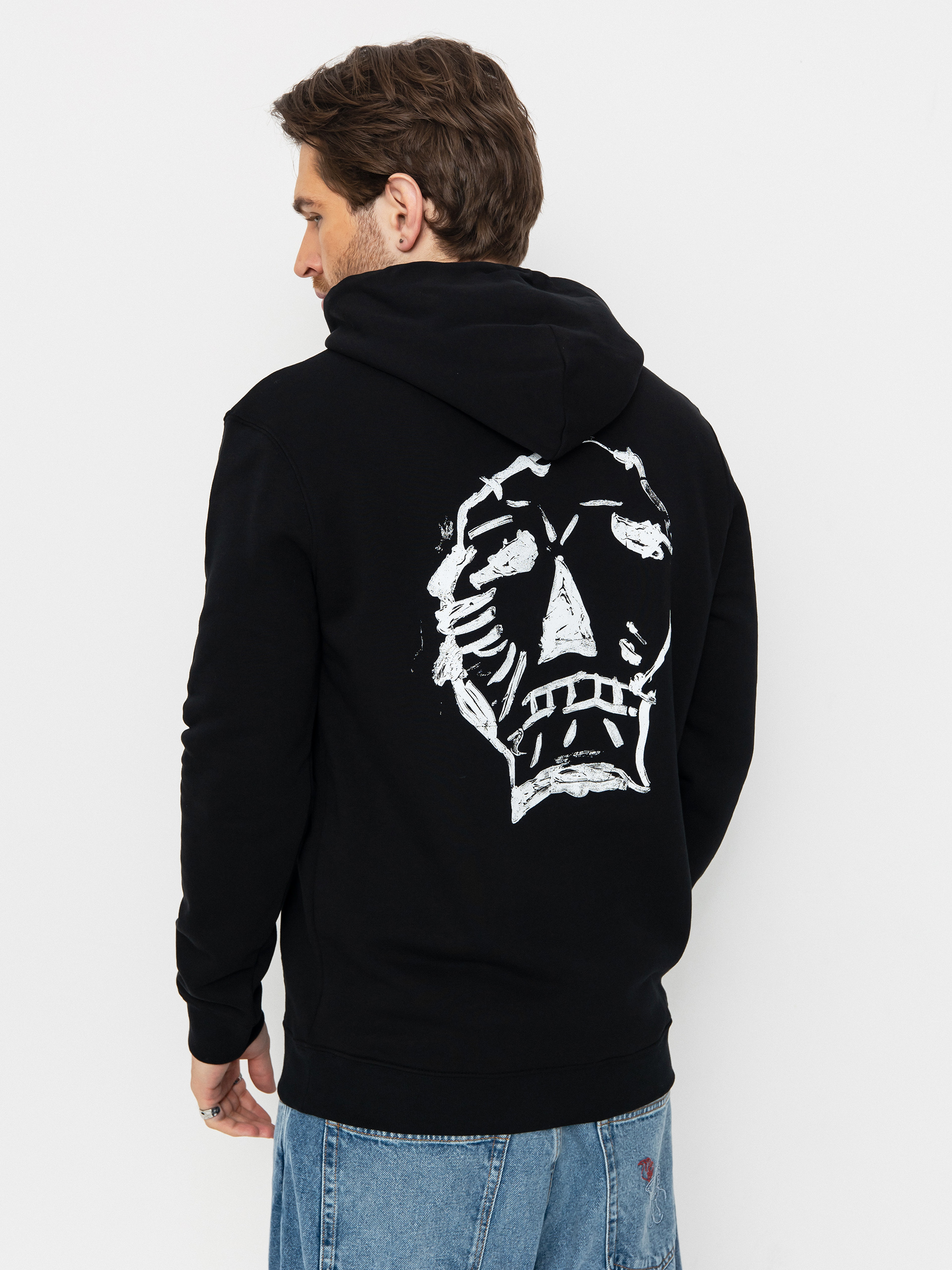 Poetic Collective Hoodie Big Skull HD (black)
