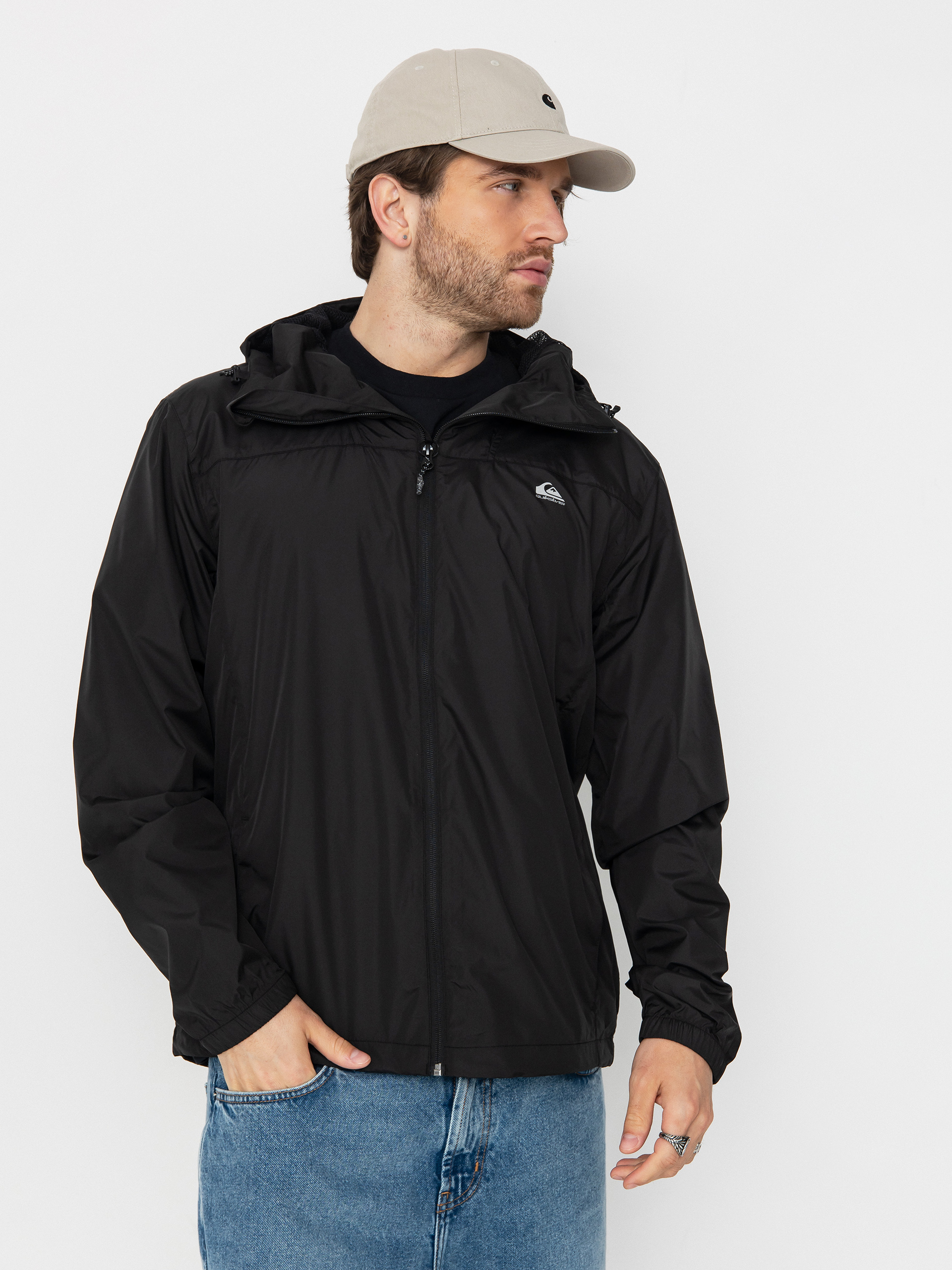 Quiksilver Overcast Windbreaker Jacket (black)