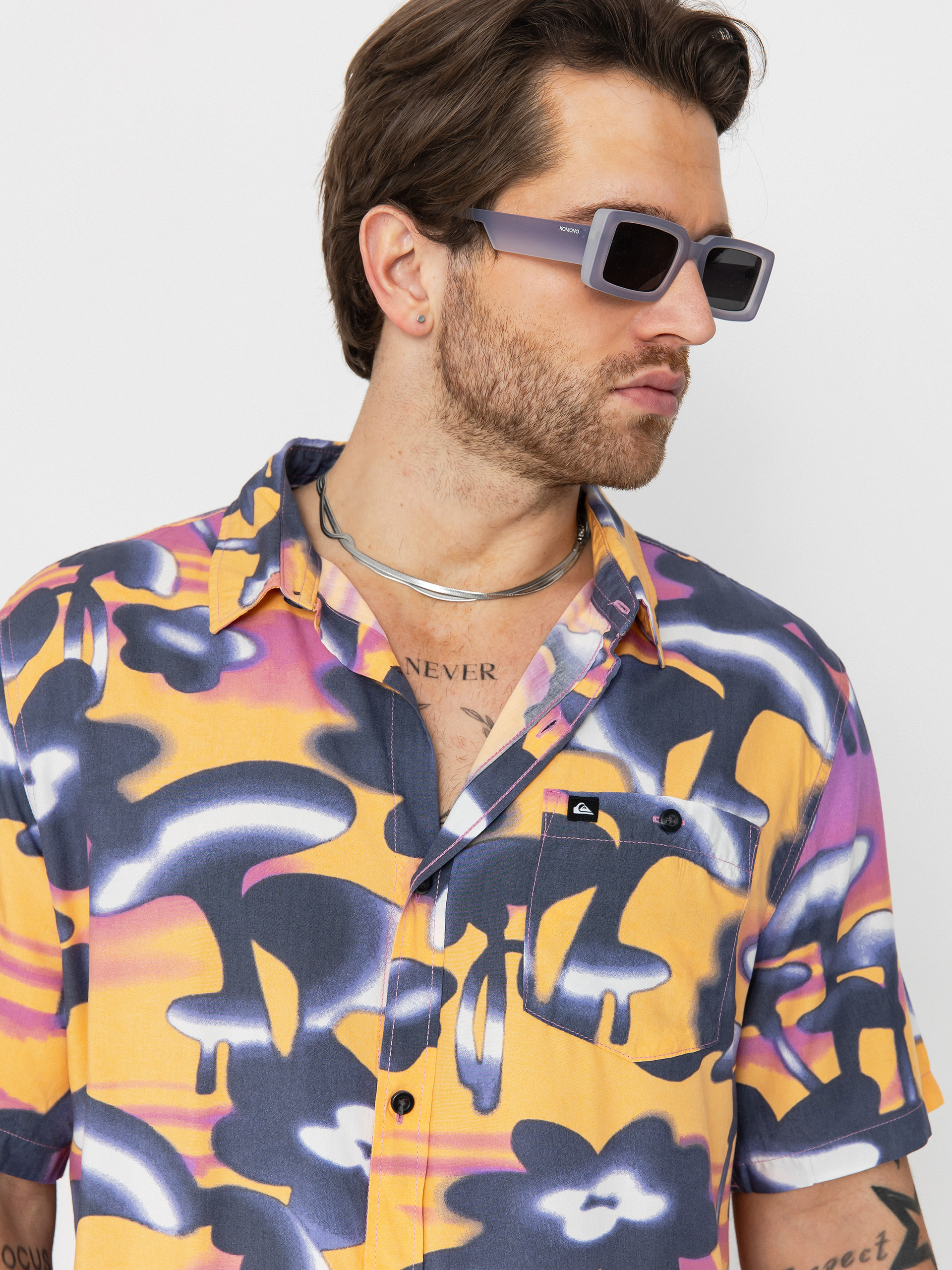 Quiksilver Safe Paradise Hemd (vintage violet biophilia)