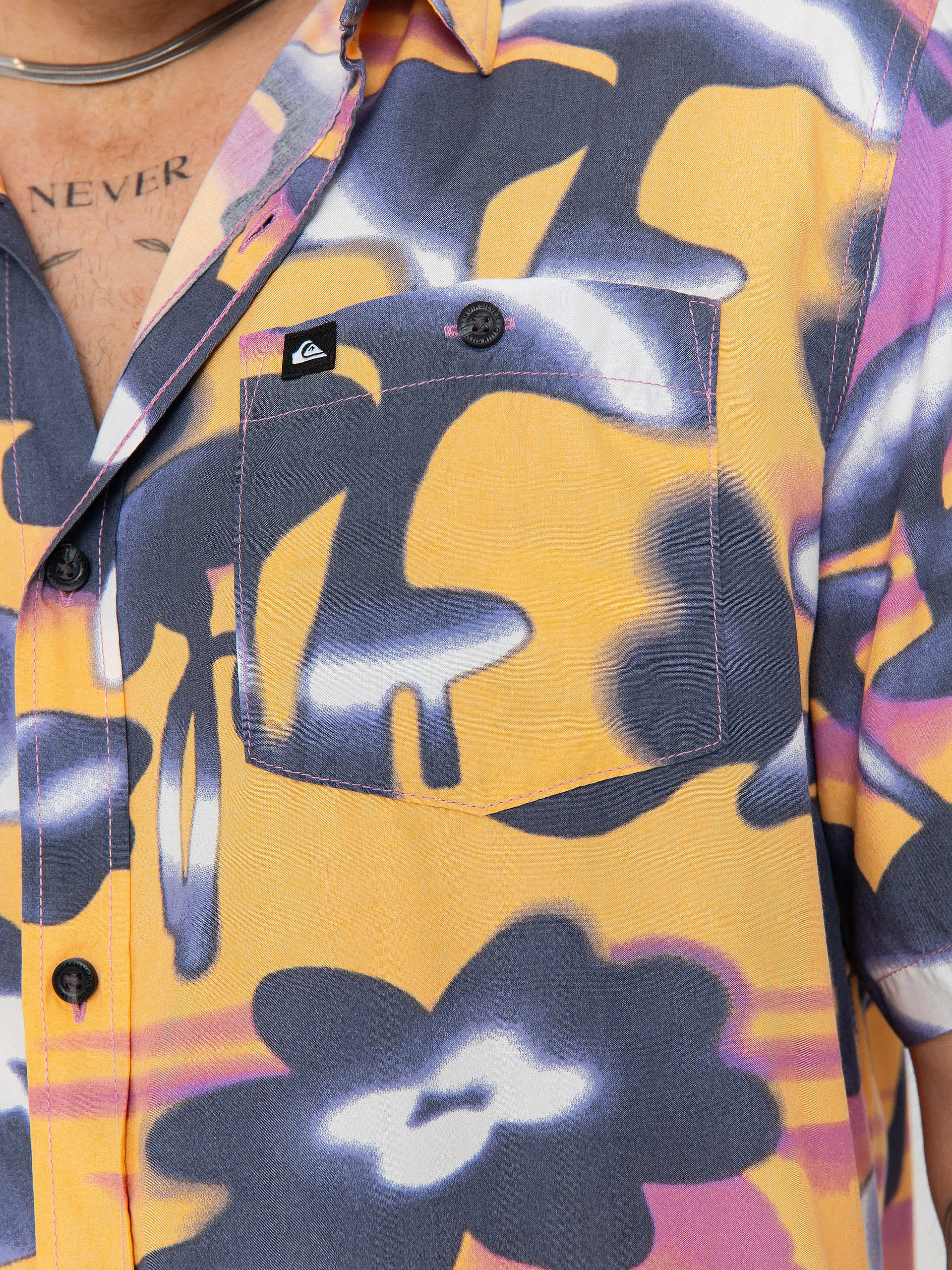 Quiksilver Safe Paradise Hemd (vintage violet biophilia)