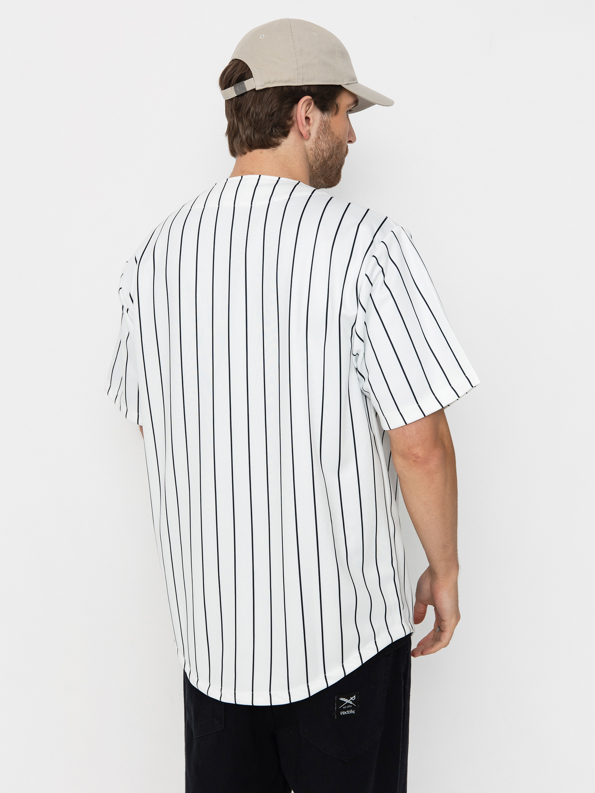 DC Slugger Jersey T-shirt (white pinstripe)