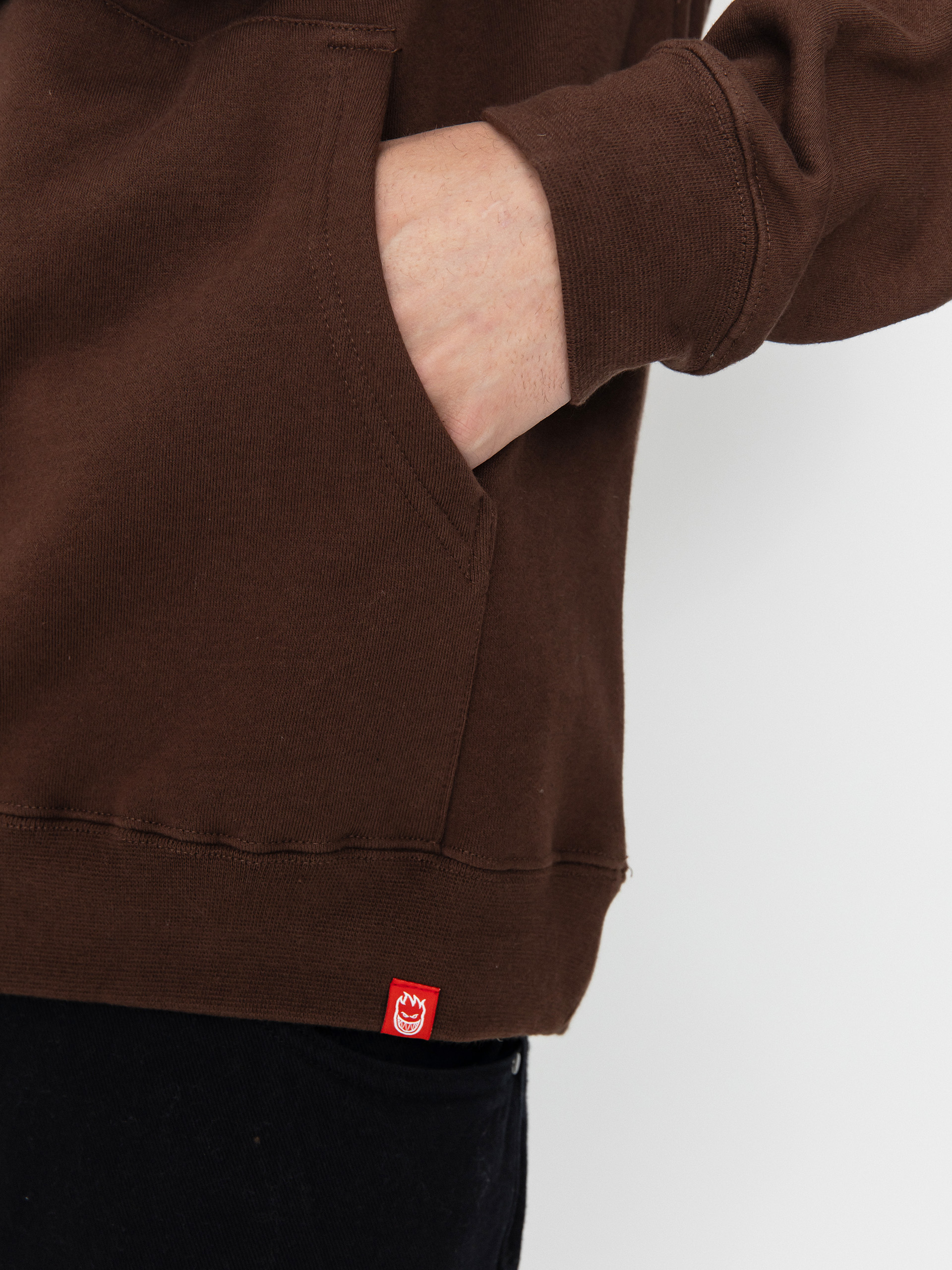 Spitfire Classic Swirl HD Hoodie (brown w/gold prints)