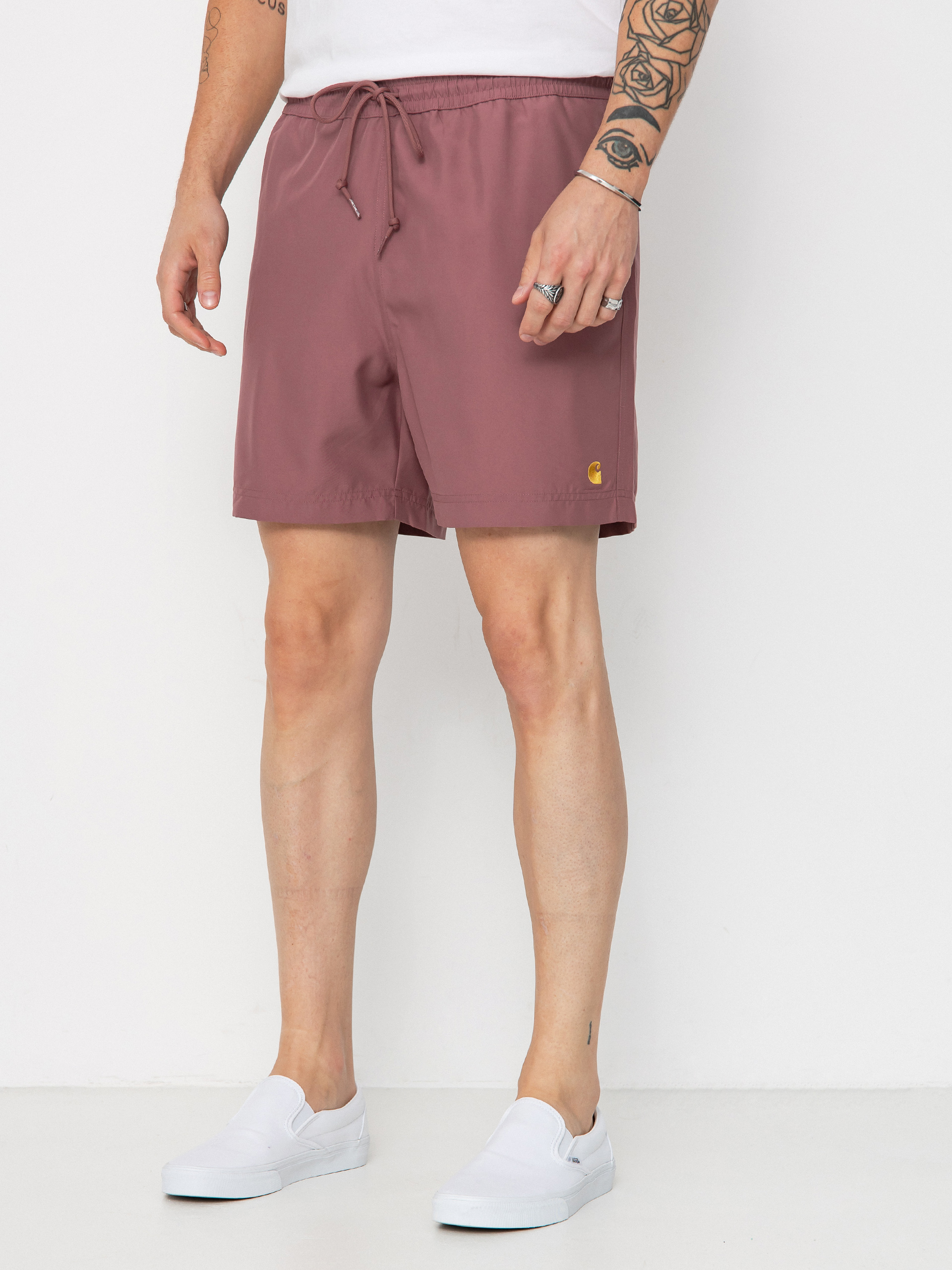 Carhartt WIP Shorts Chase Swim (dusky pink/gold)