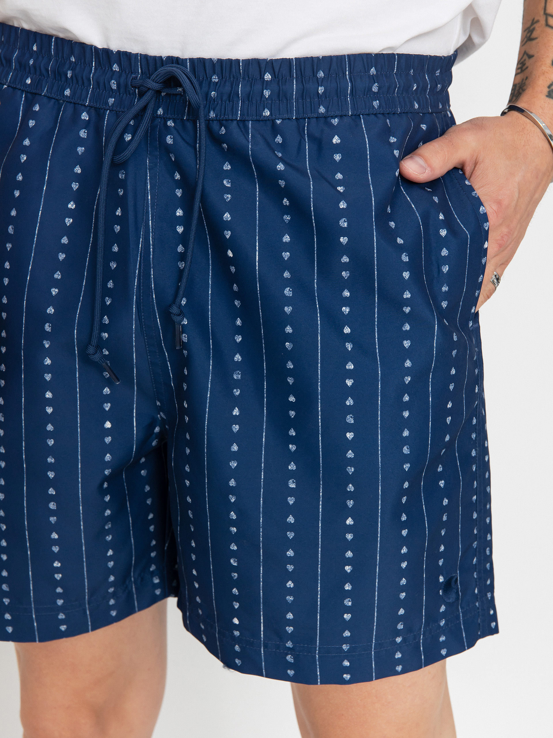 Carhartt WIP Shorts Chase Swim (heart c pinstripe/ink/natural)
