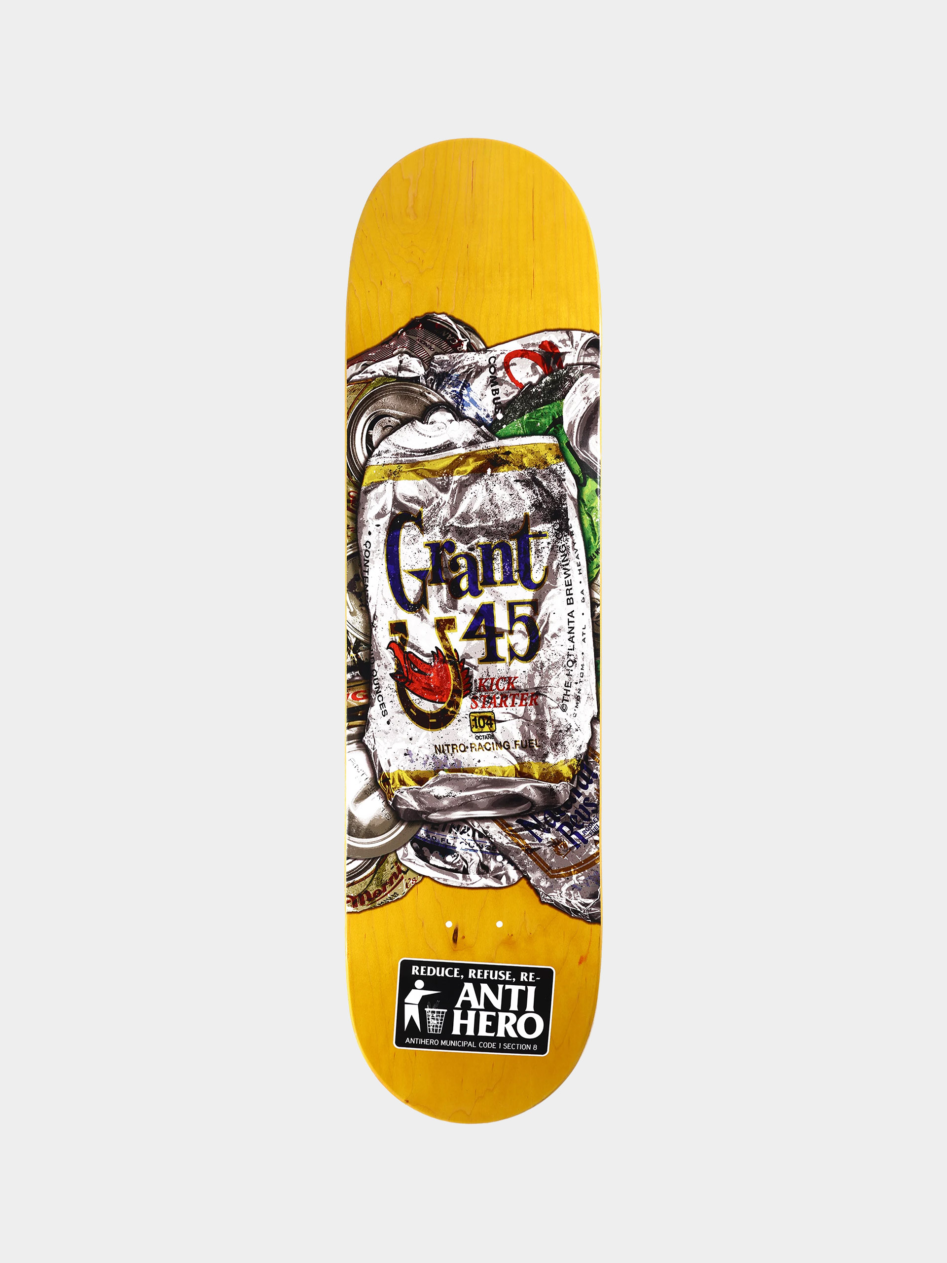 Antihero Deck Grant Refuse (yellow)