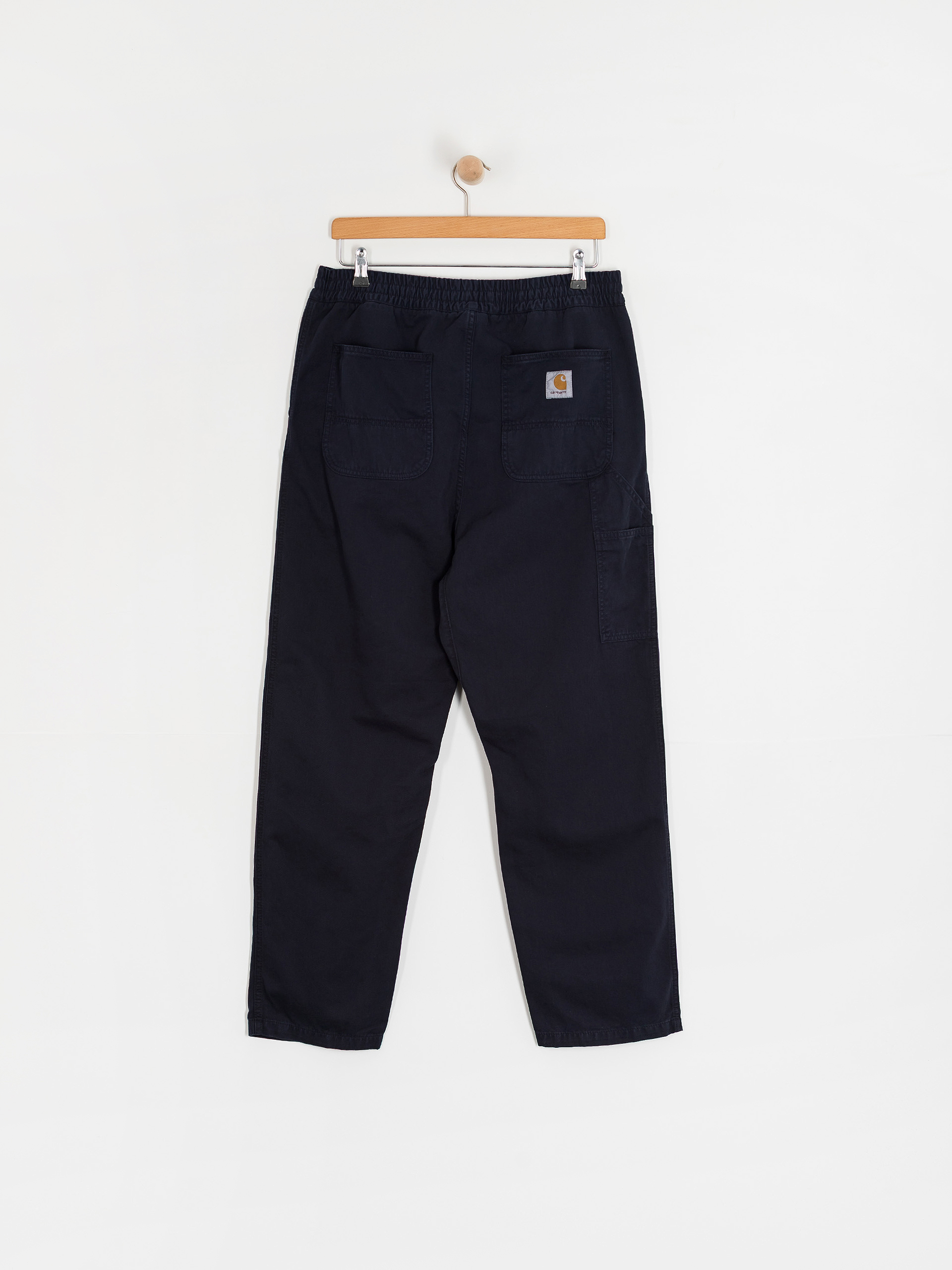 Carhartt WIP Flint Pants - navy blue (dark navy/garment dyed)