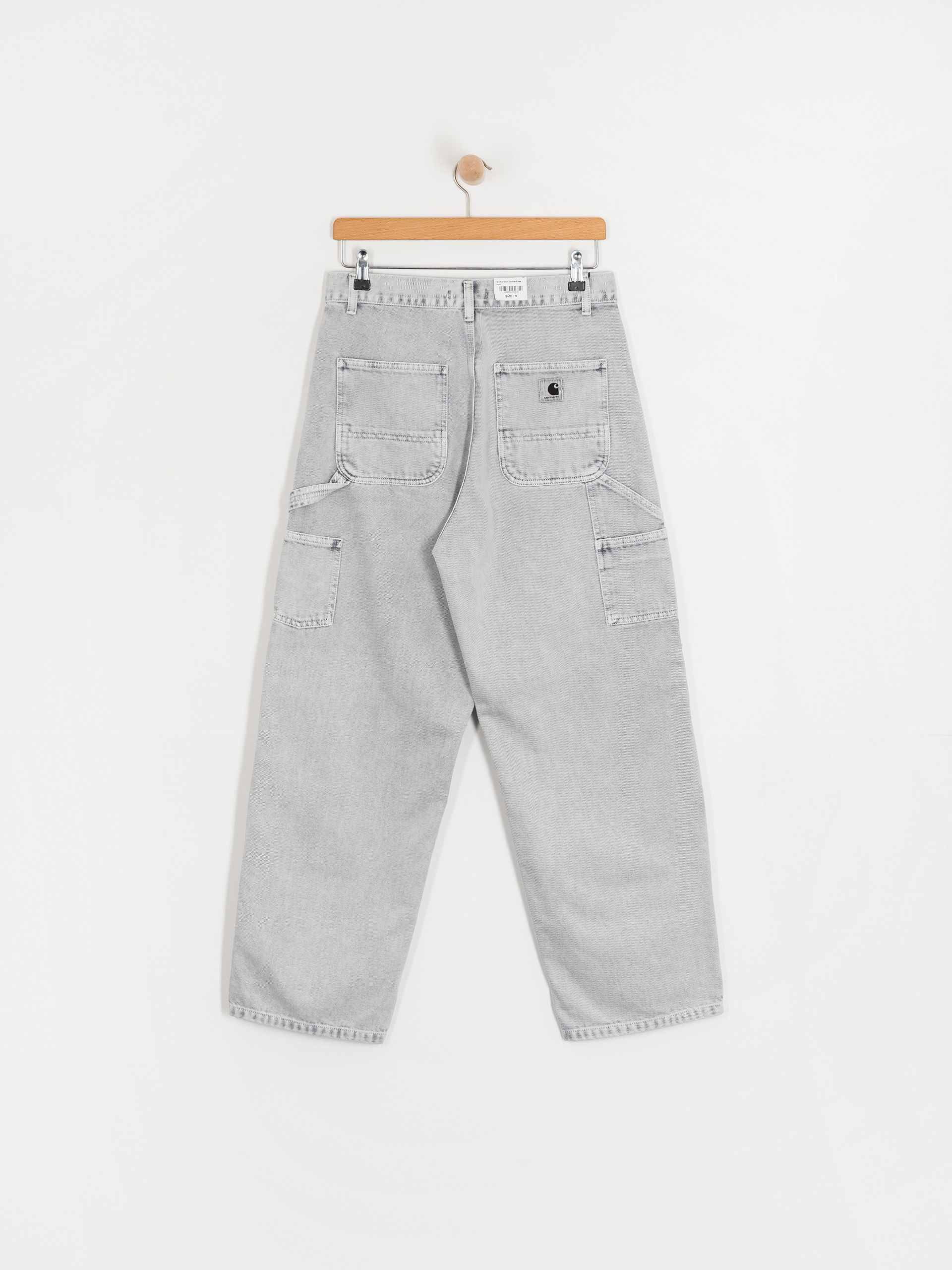 Carhartt WIP Brandon Double Knee Wmn Pants - grey (black/chalk wash)