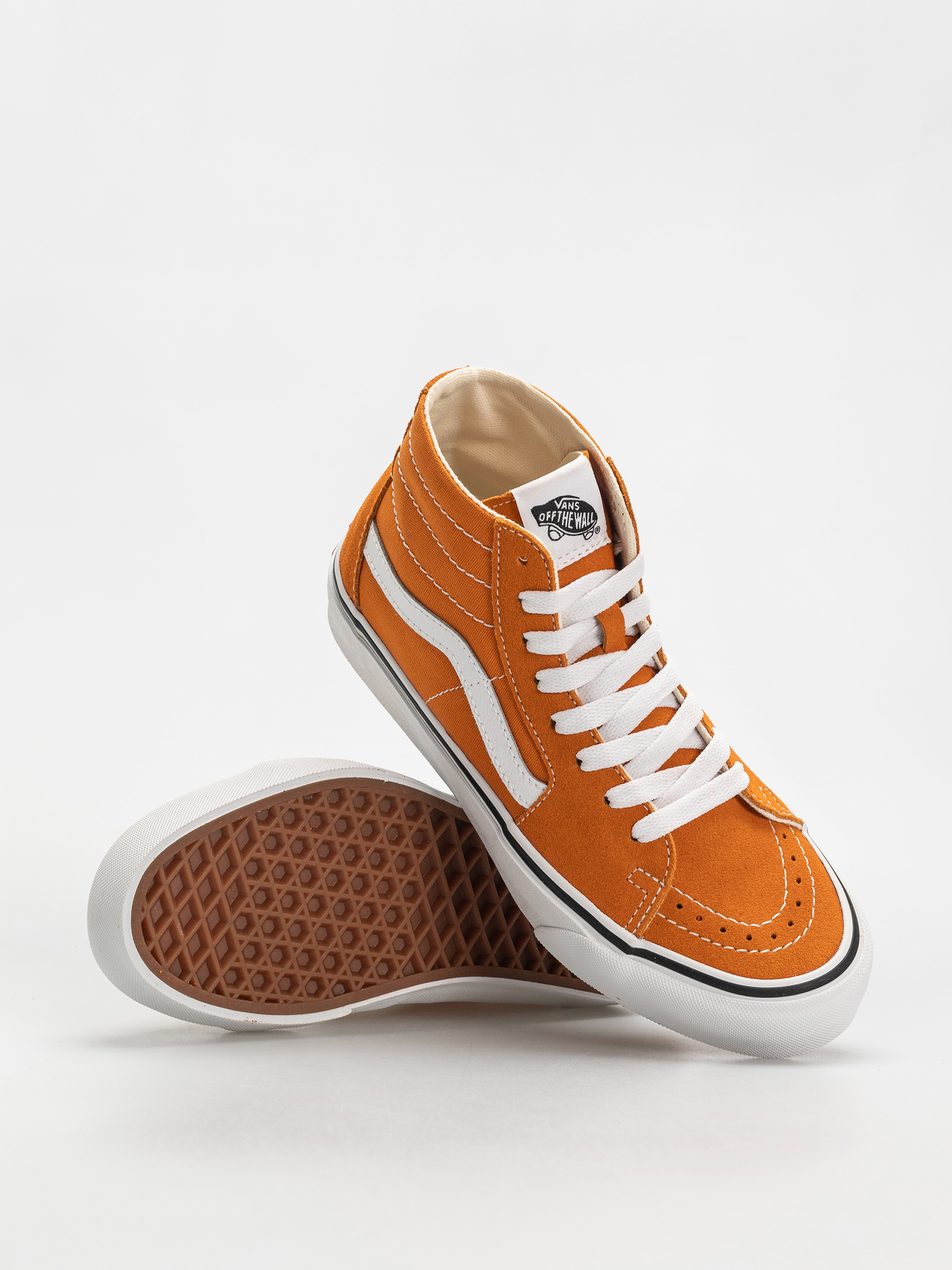 (取寄) バンズ Sk8-ハイ テーパード Vans SK8-HI Tapered Color Theory Marmalade Vans Sk8 Hi Tapered Shoes - brown (color theory marmalade)