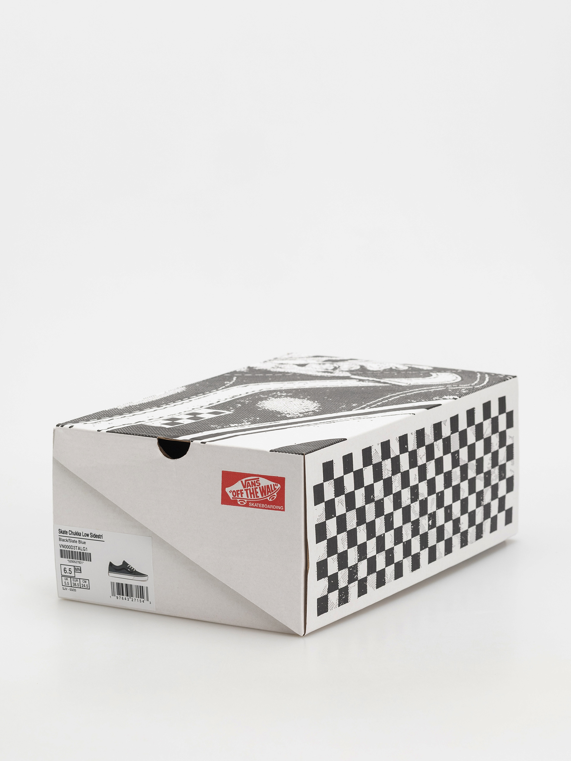 Vans Skate Chukka Low Sidestripe Shoes (black/slate blue)