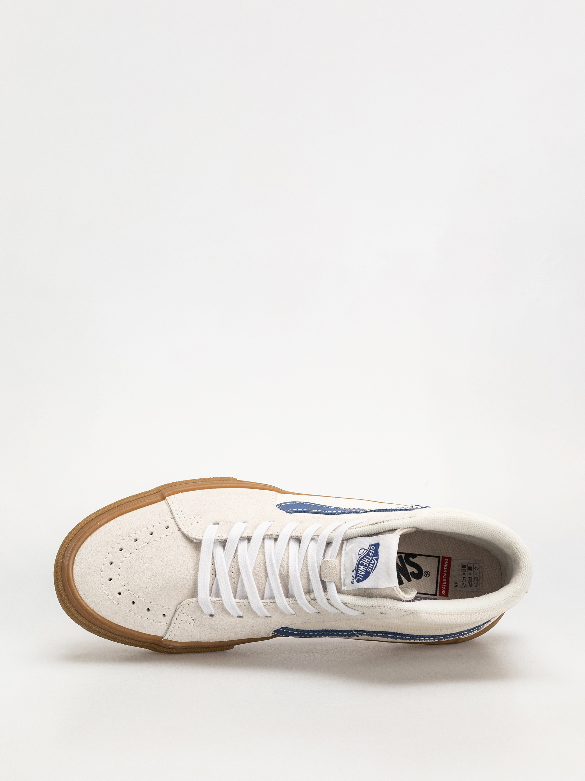 Vans Skate Sk8 Hi Shoes (marshmallow/blue/gum)