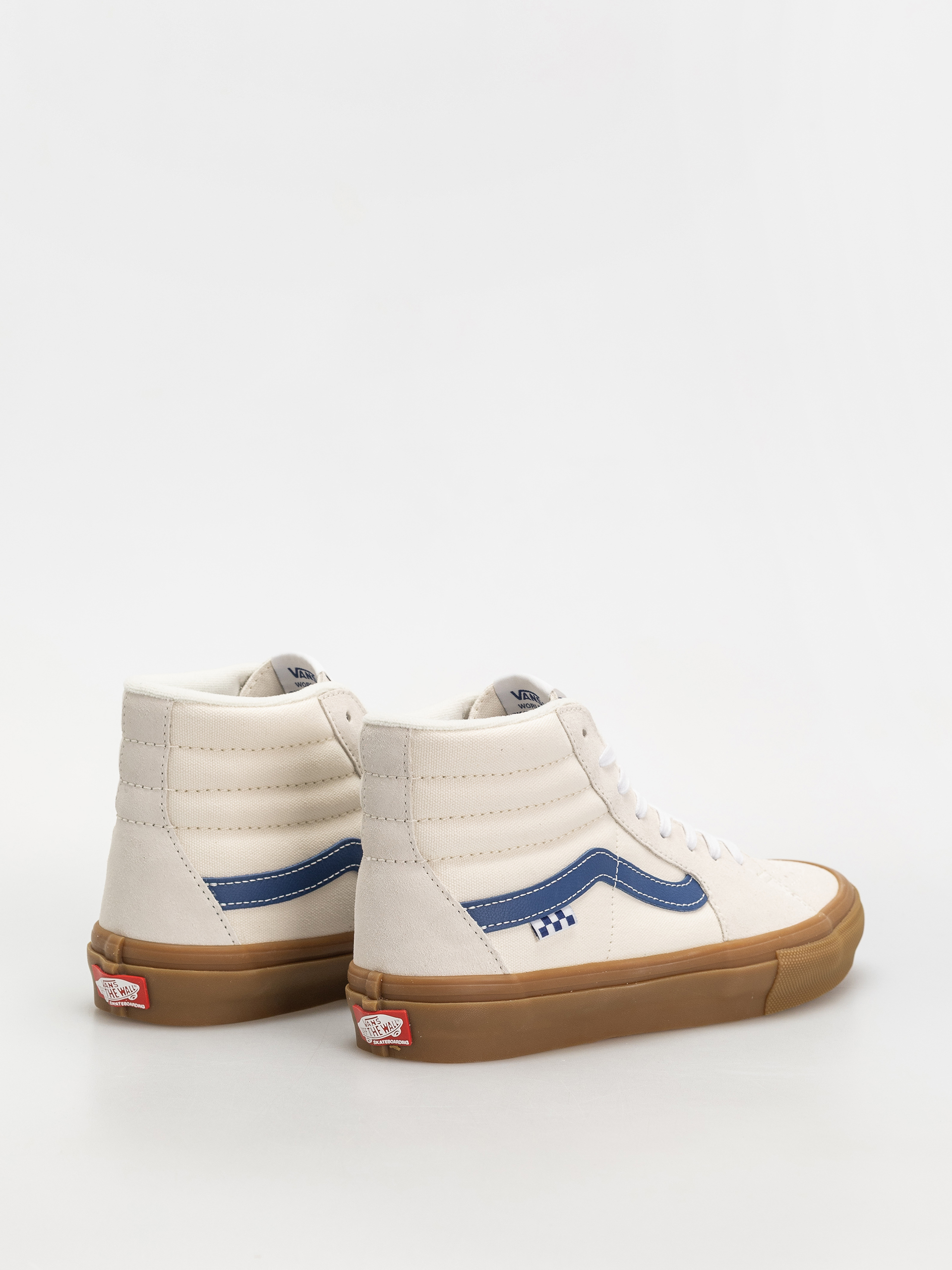 Vans Skate Sk8 Hi Shoes (marshmallow/blue/gum)