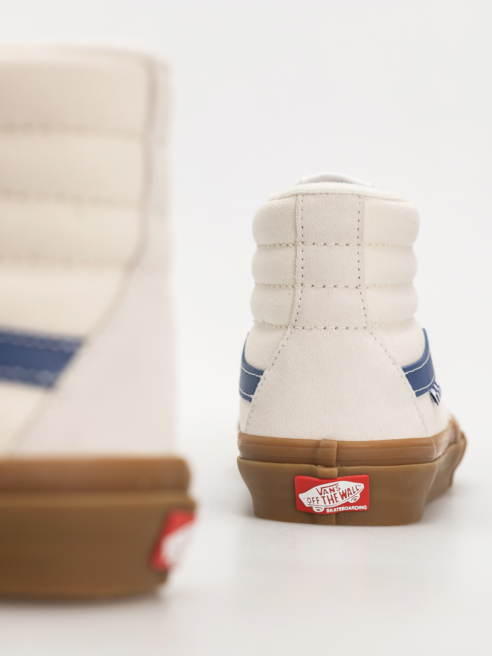 Vans Skate Sk8 Hi Shoes (marshmallow/blue/gum)