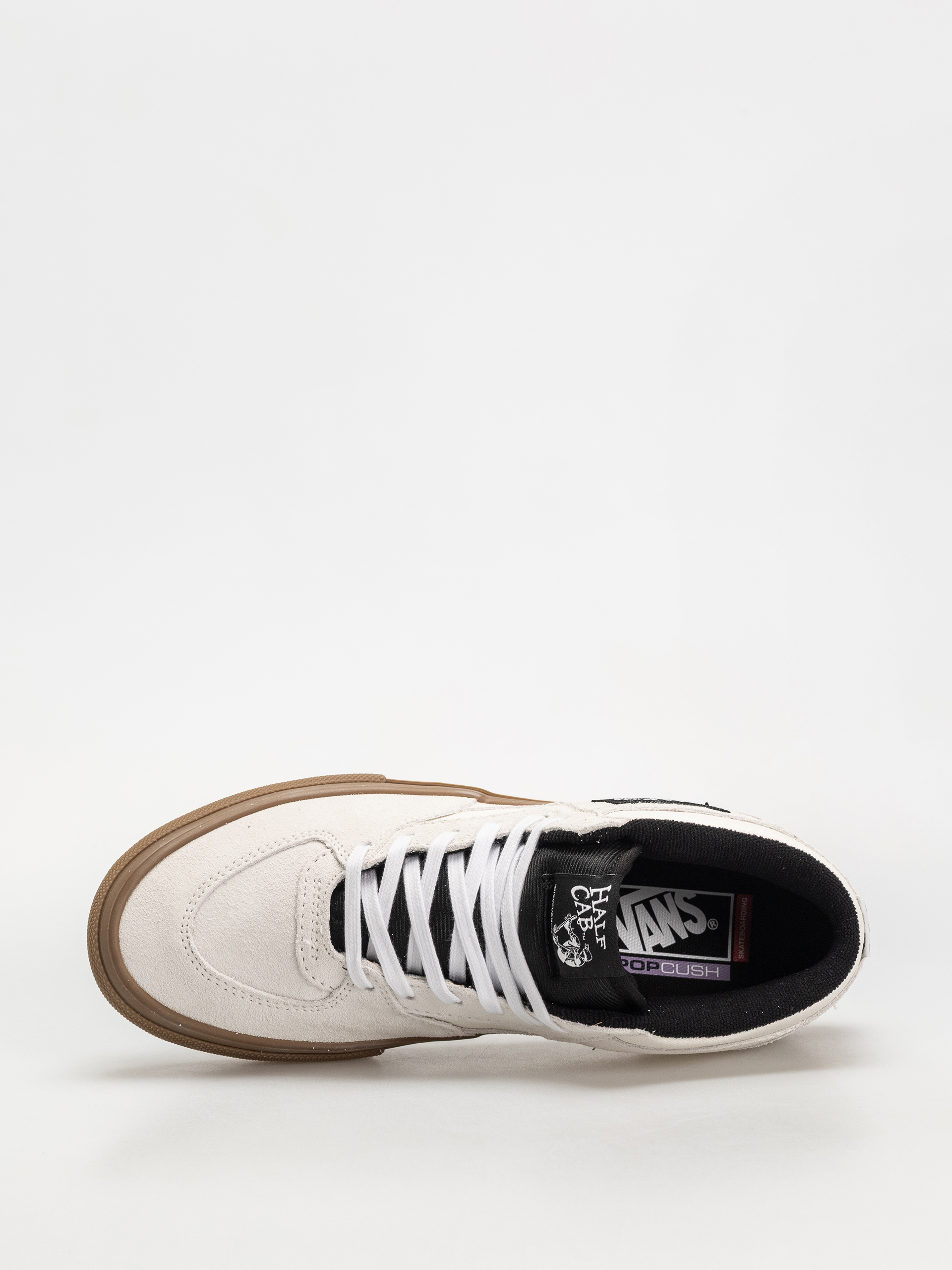 Vans Skate Half Cab Shoes (antique white/gum)