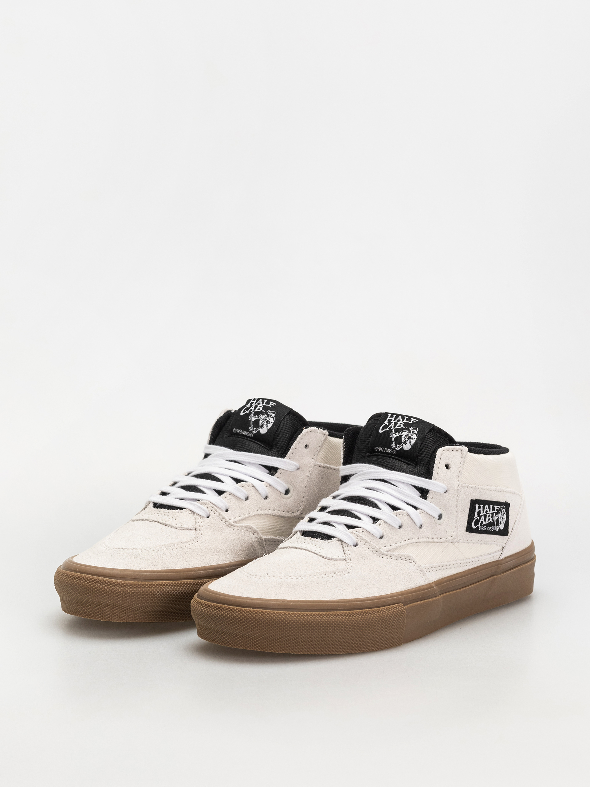 Vans Skate Half Cab Shoes (antique white/gum)