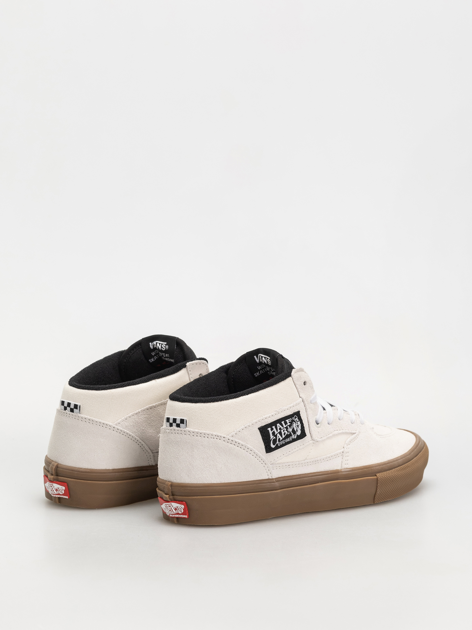 Vans Skate Half Cab Shoes (antique white/gum)