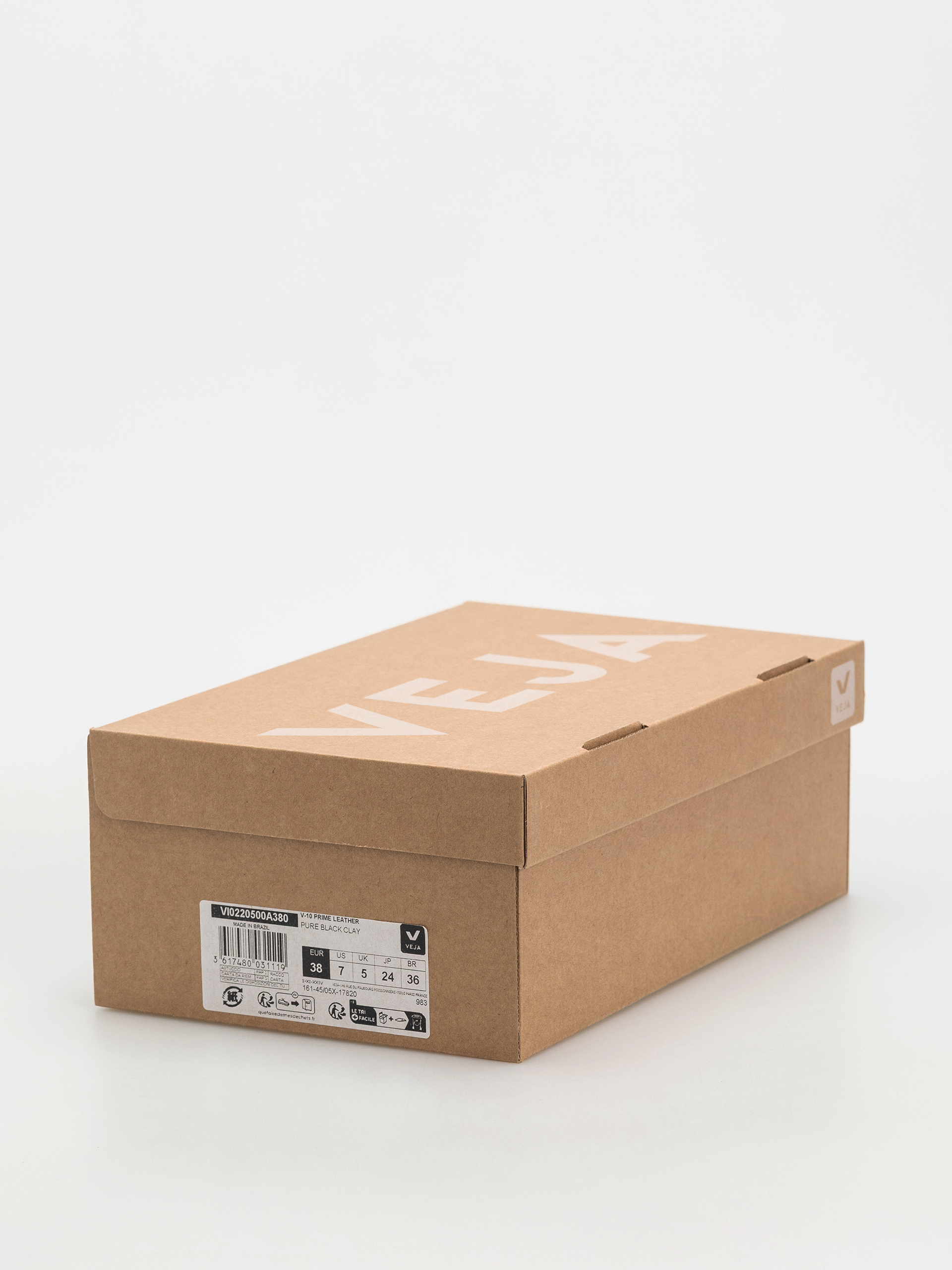 Veja V-10 Wmn Shoes (pure black clay)