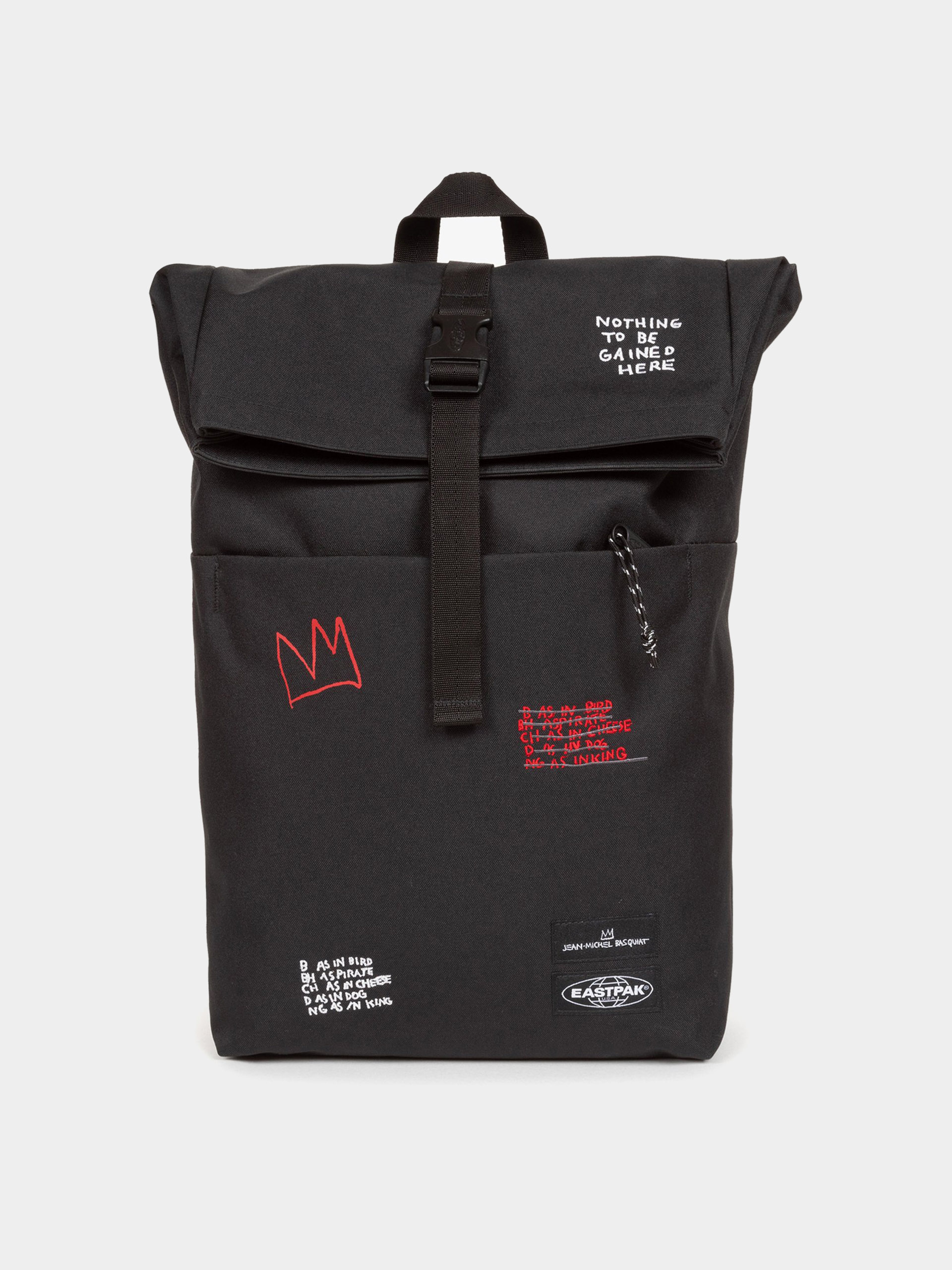 Eastpak Backpack Up Roll - black (basquiat quotes)