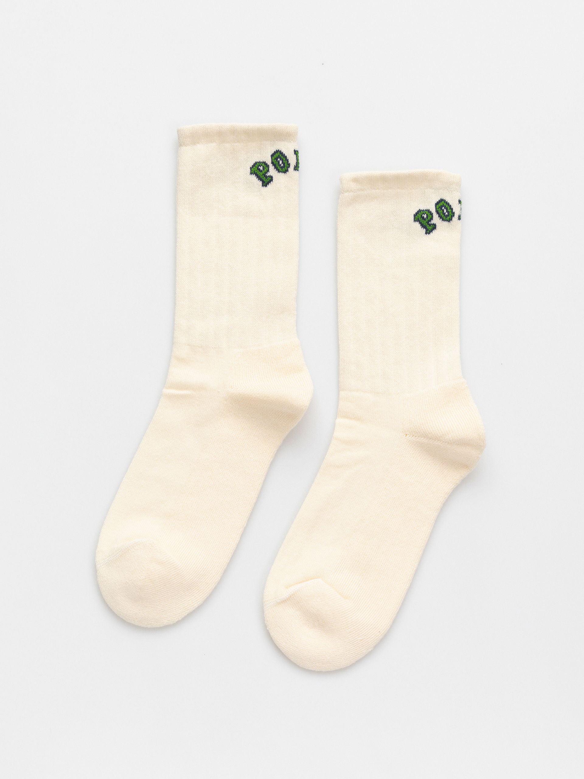 Polar Skate College Logo Socks (cloud white)