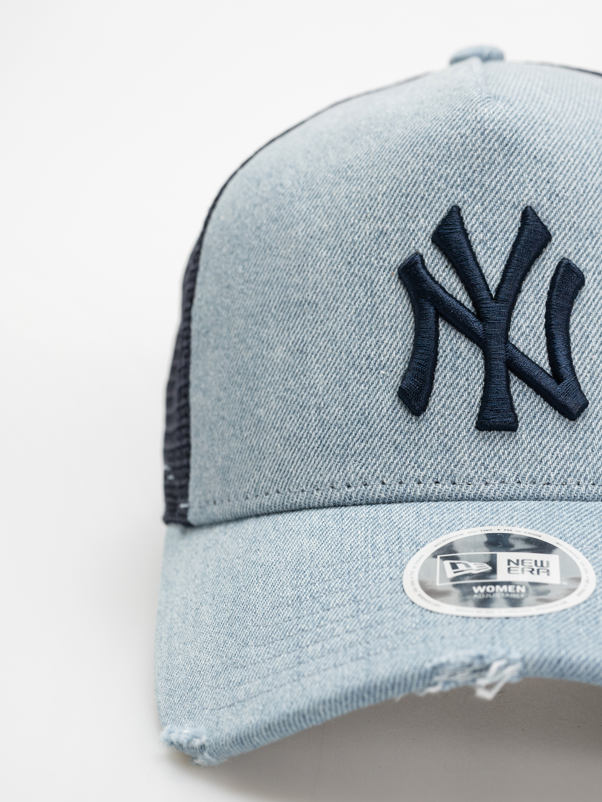 New Era Cap Denim Trucker New York Yankees Wmn (blue)