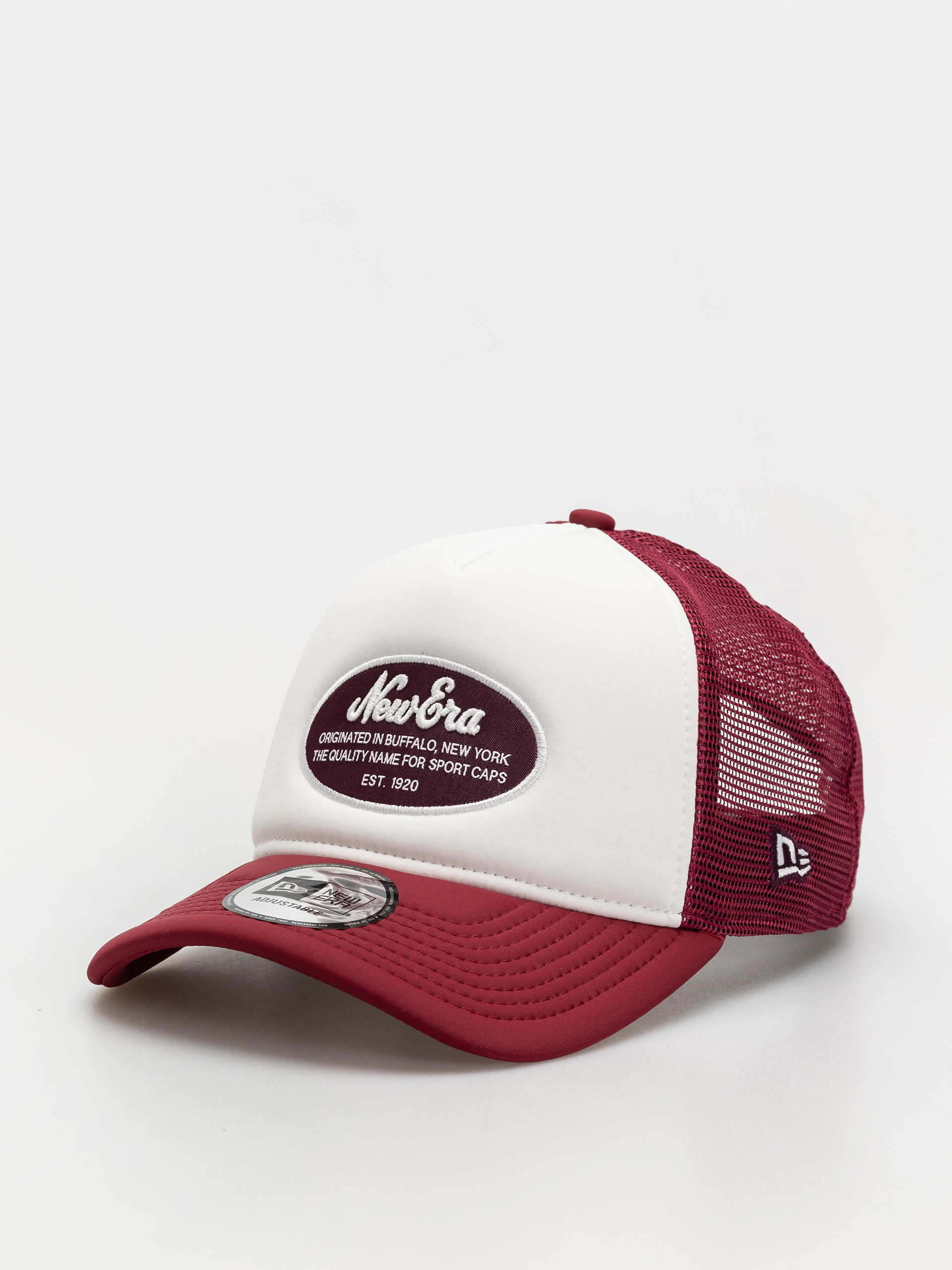 New Era Cap Oval Foam Patch Trucker (cherry/white)
