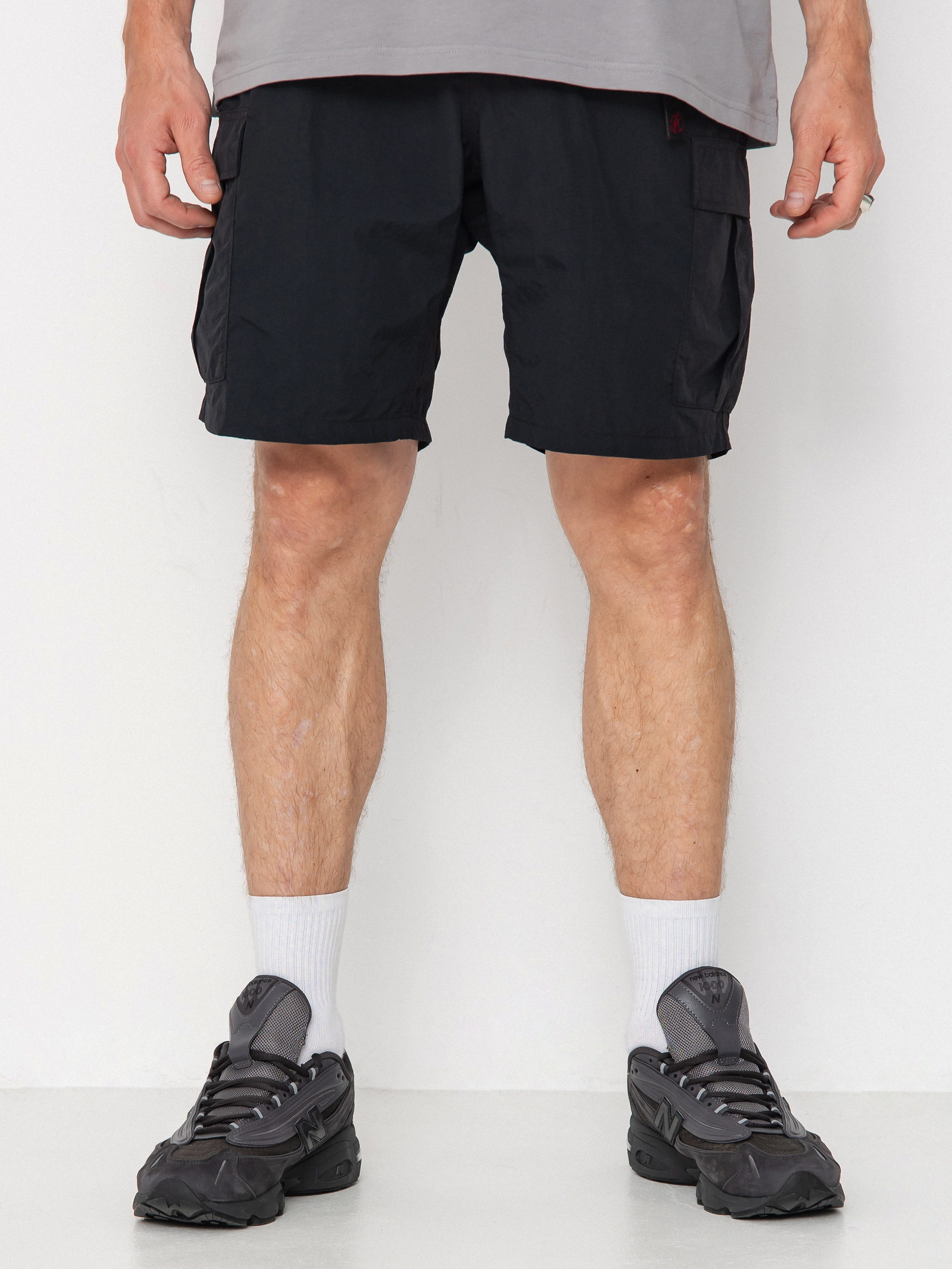Gramicci Nylon Explorer Cargo Shorts (black)