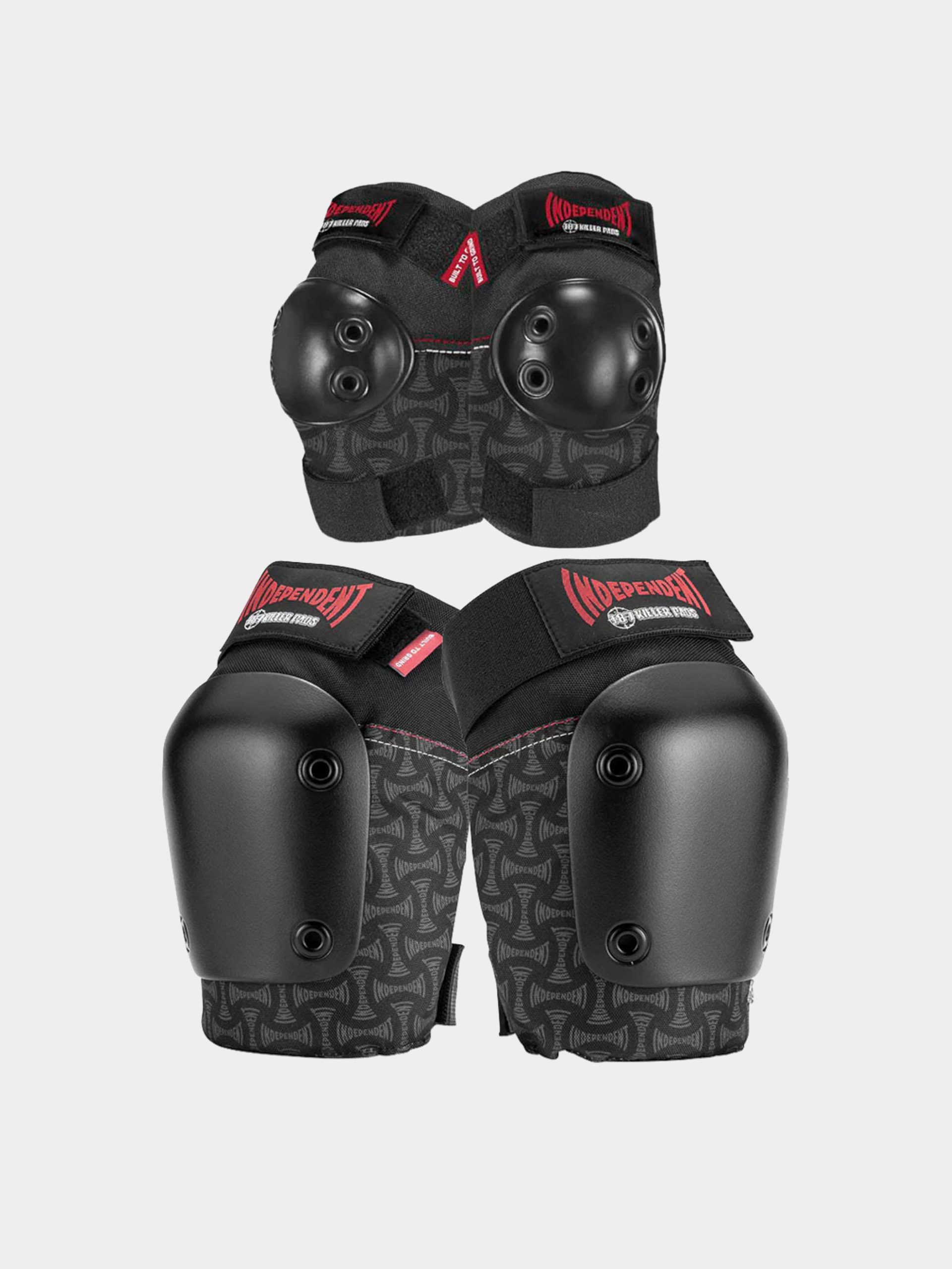187 Killer Pads Protectors Adult Combo Pack Knee & Elbow (black)