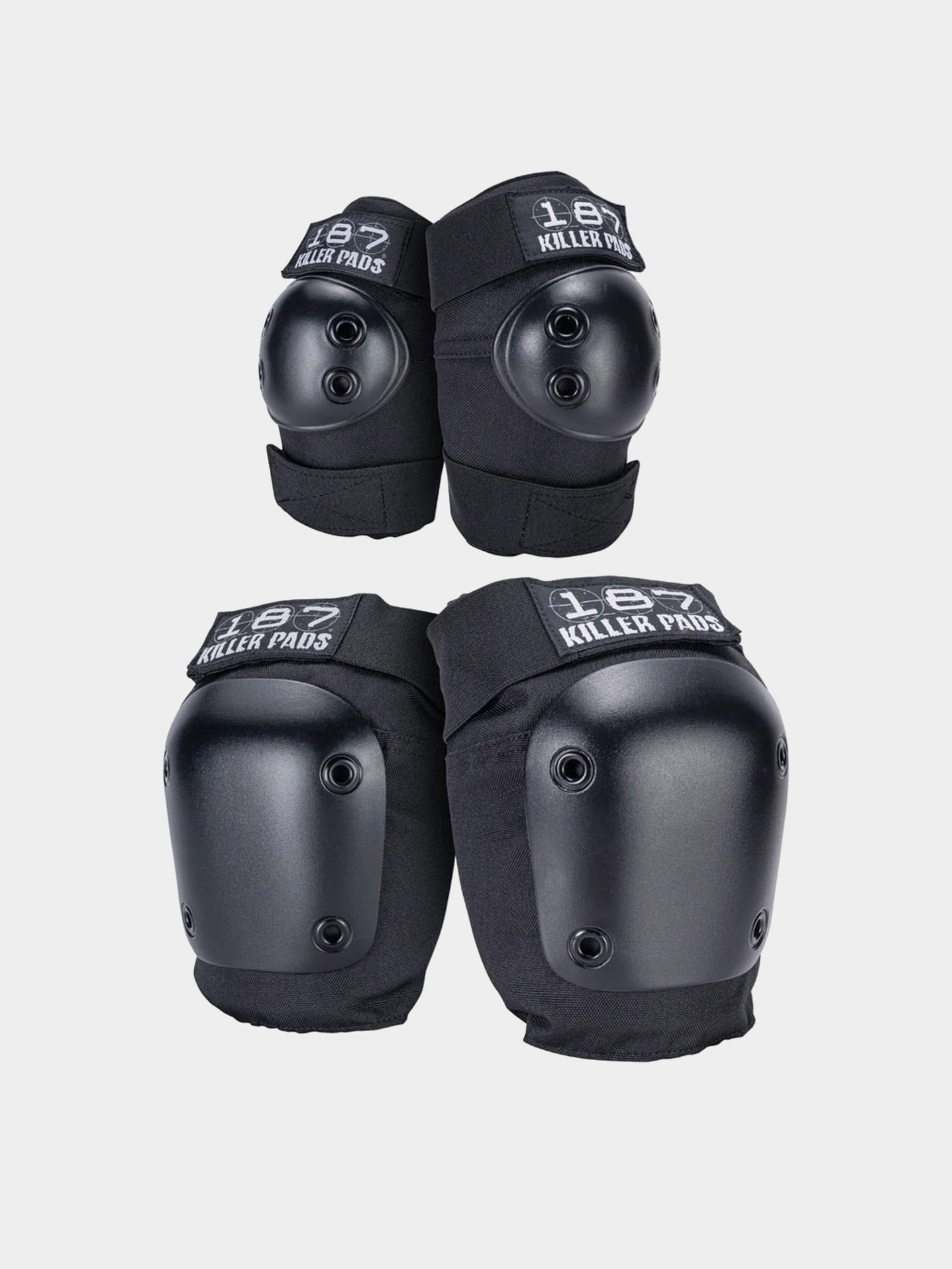 187 Killer Pads Protectors Combo Pack Knee & Elbow (black)