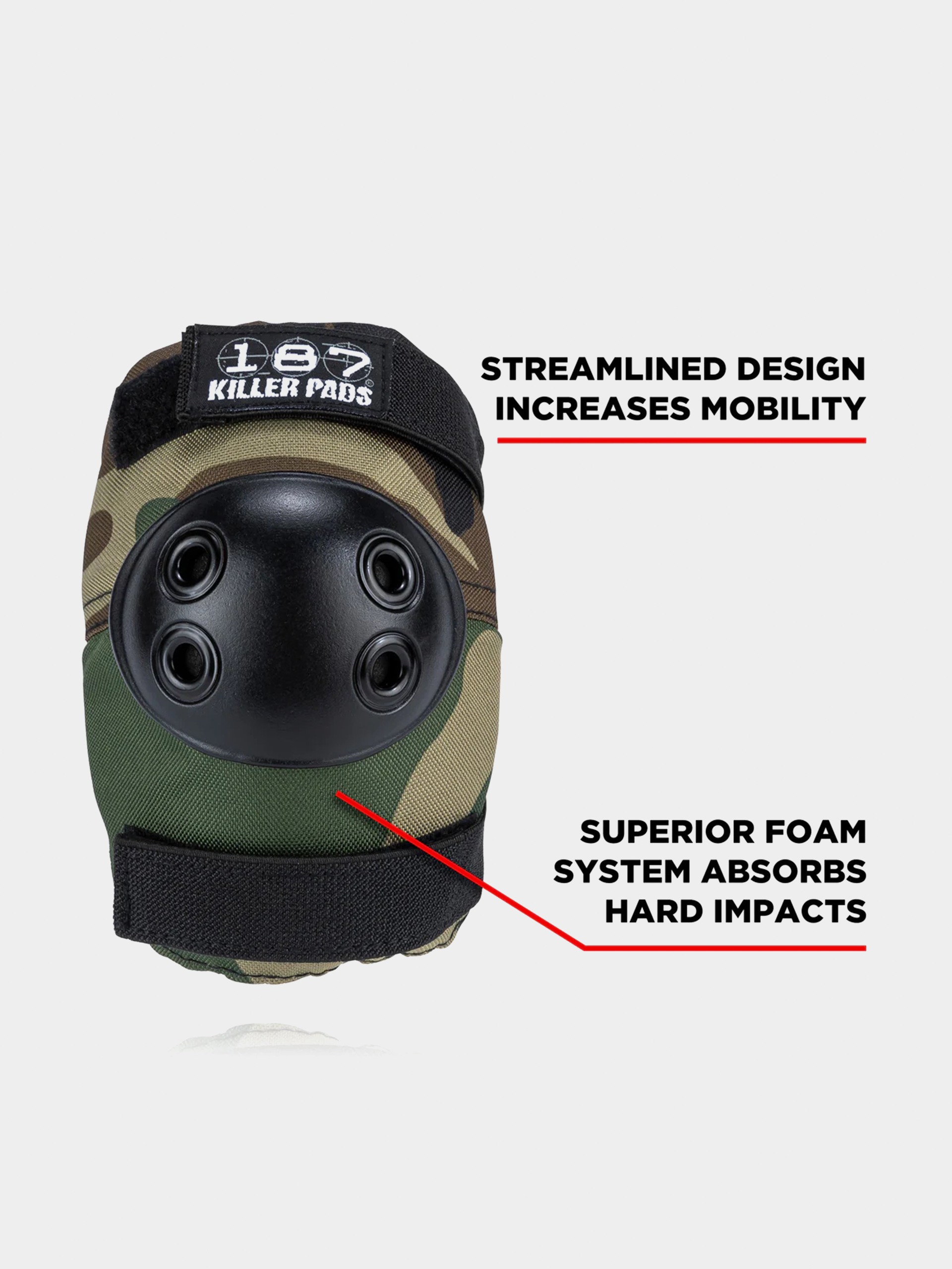 187 Killer Pads Protectors Combo Pack Knee & Elbow (camo)