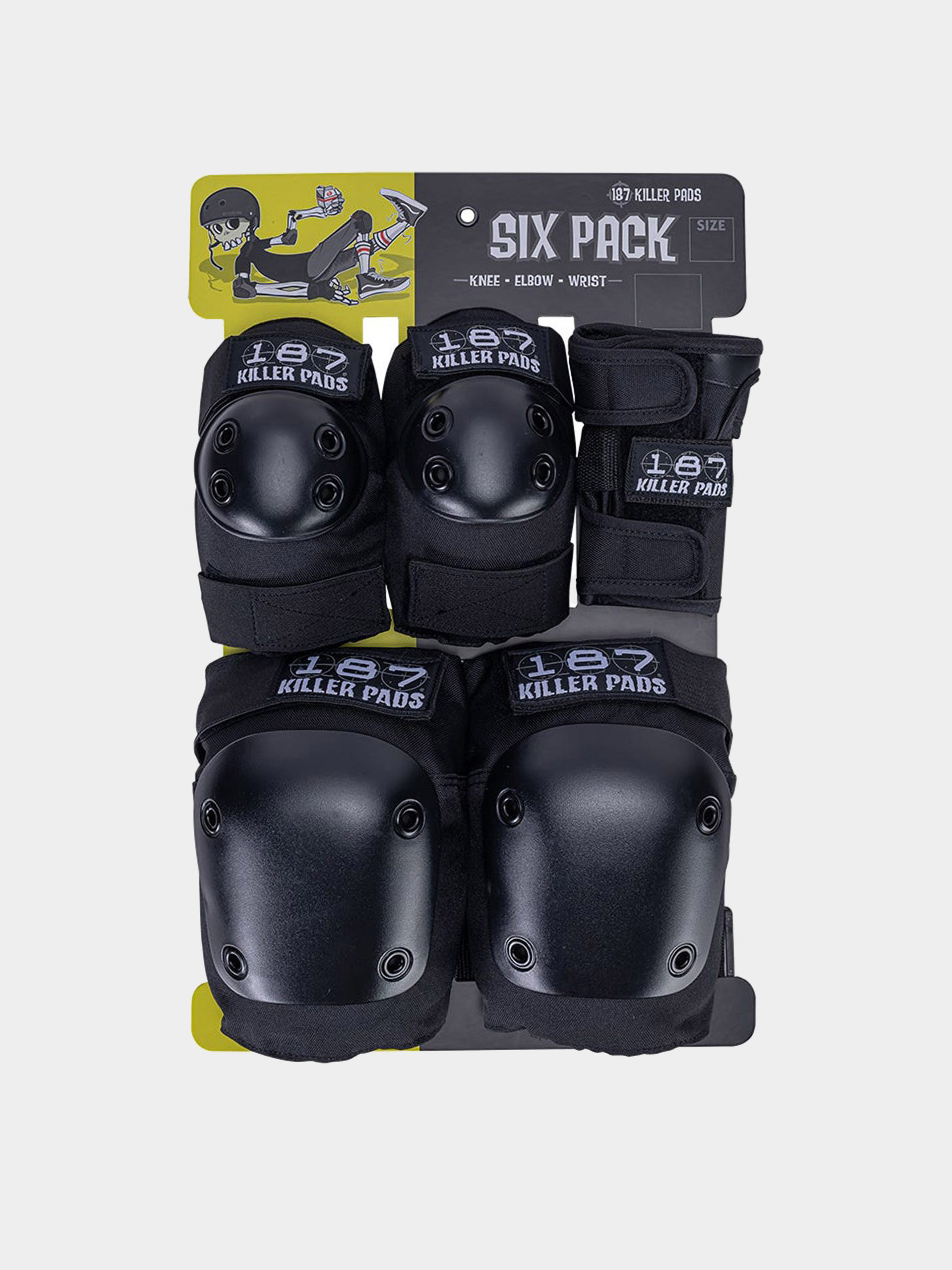 187 Killer Pads Schützer Adult Six Pack Set (black)