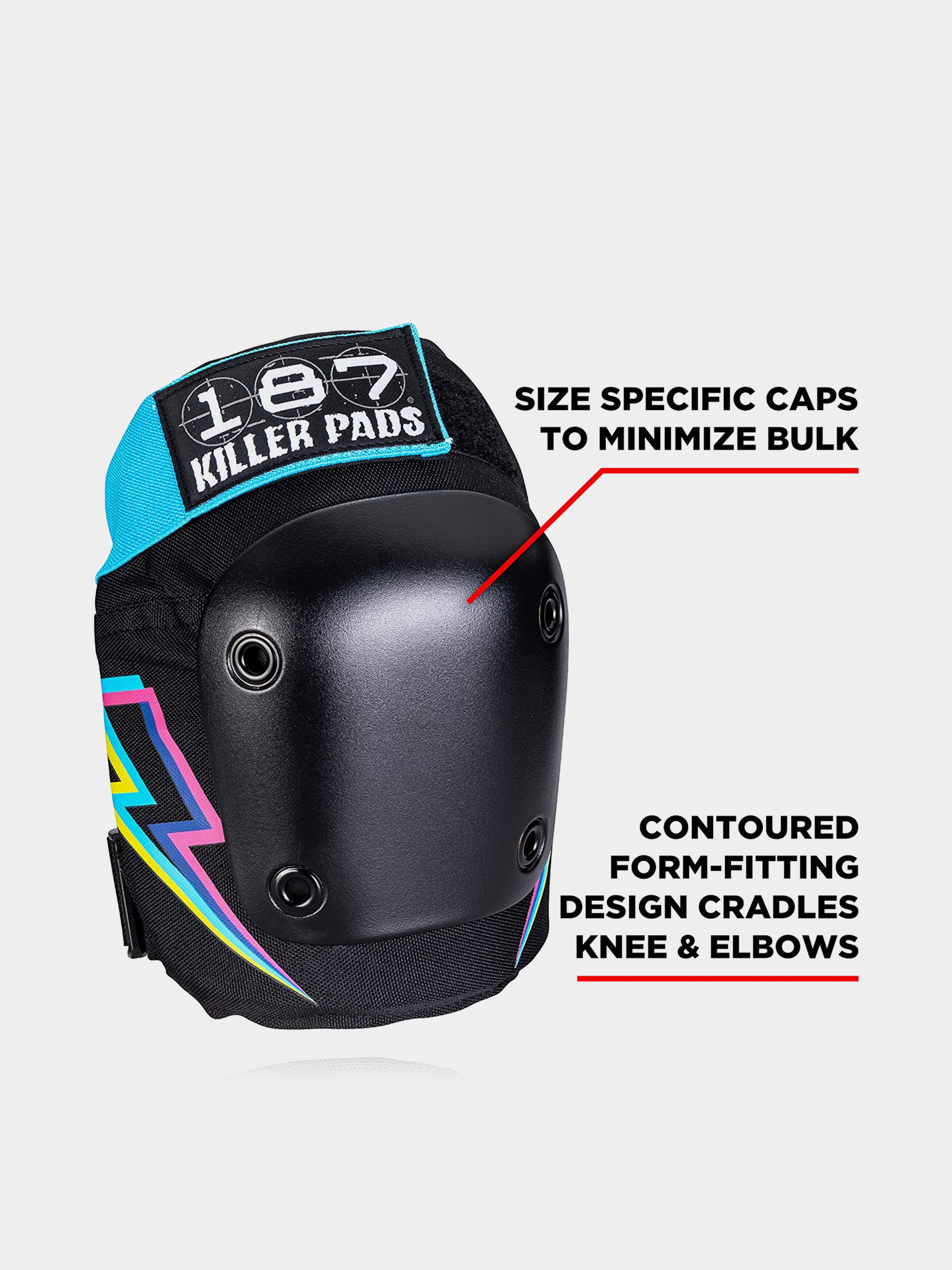 187 Killer Pads Schützer Six Pack Set Electric Bolt (multi)