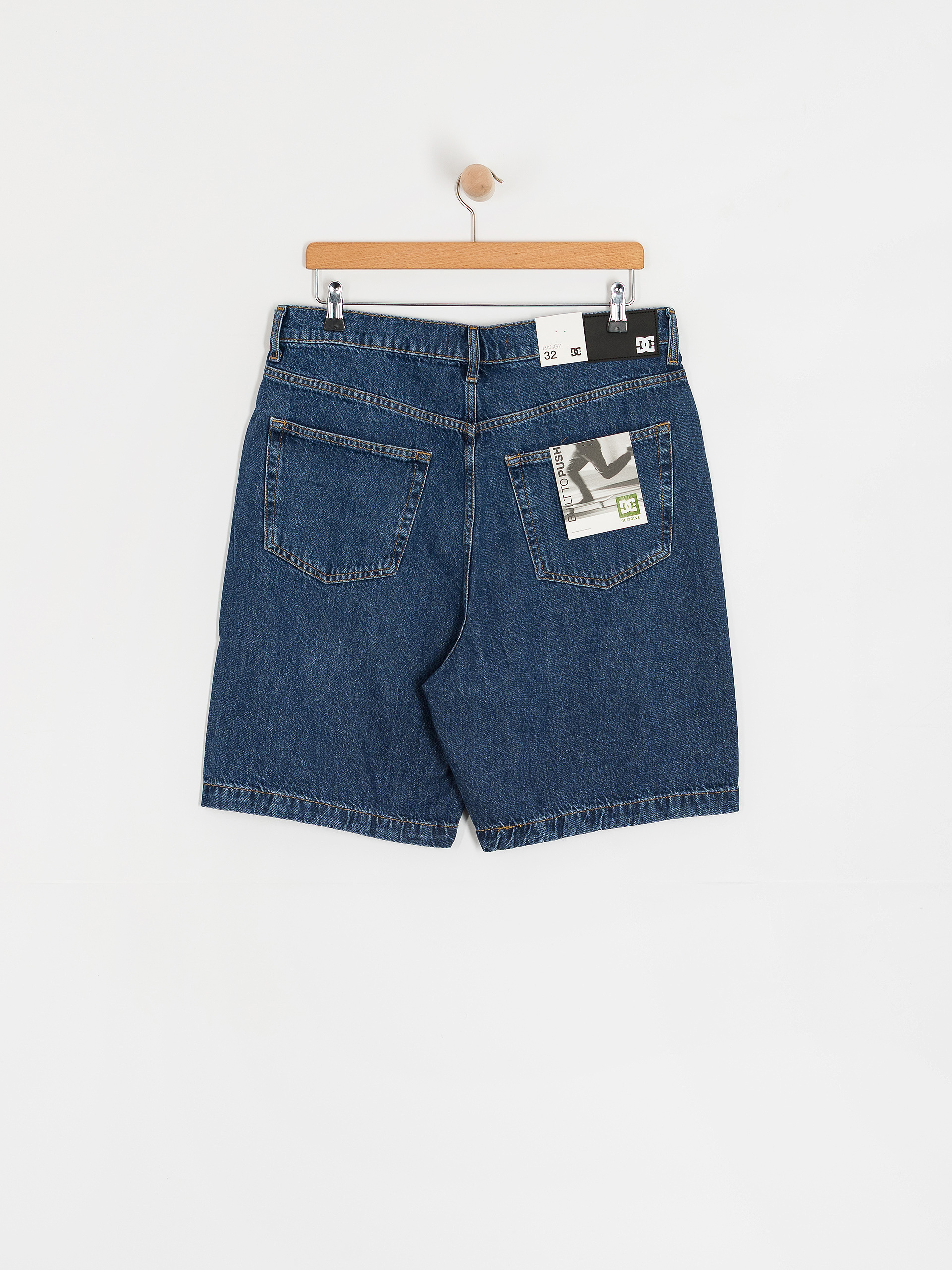 DC Worker Baggy Denim Rsi Shorts (stone indigo)