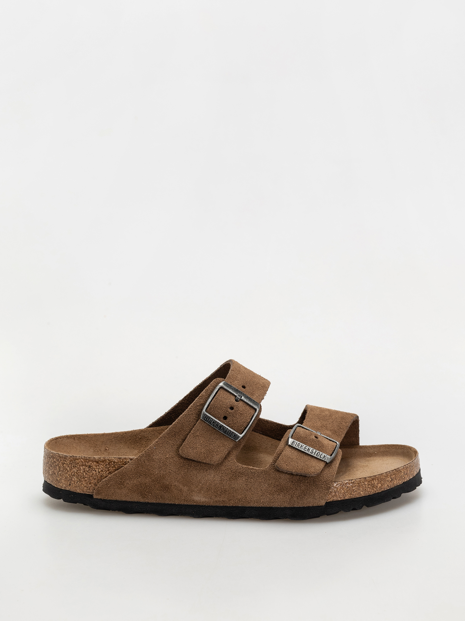 Birkenstock Flip-flops Arizona Suede Leather Regular - grey