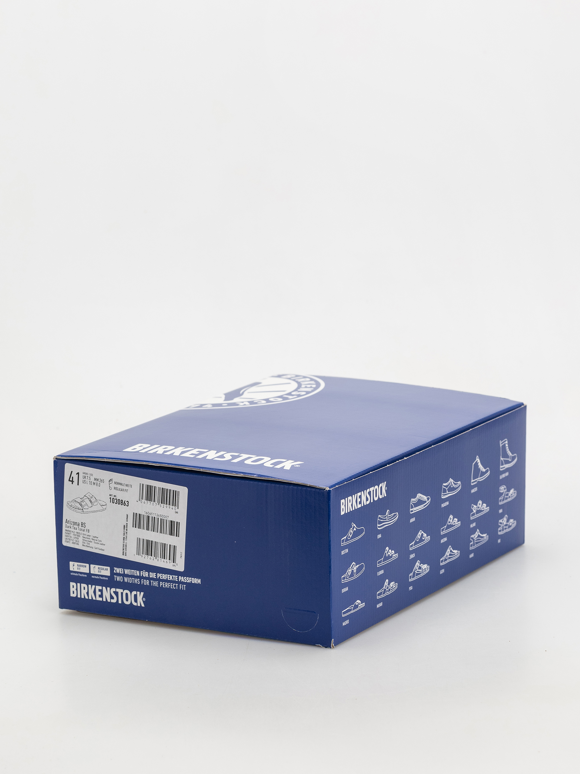 Birkenstock Arizona Suede Leather Regular Flip Flops (dark tea)