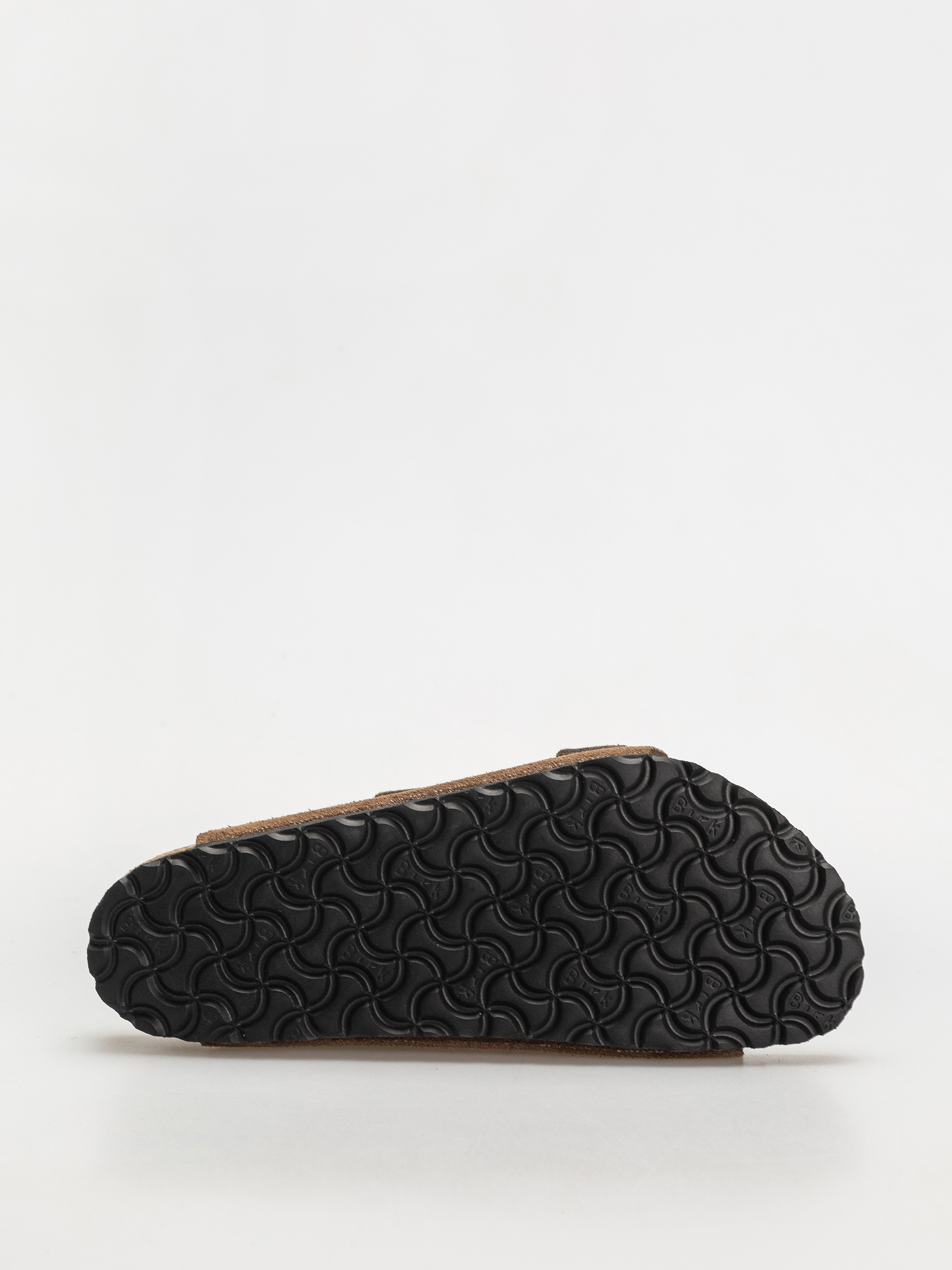 Birkenstock Arizona Suede Leather Regular Flip Flops (dark tea)