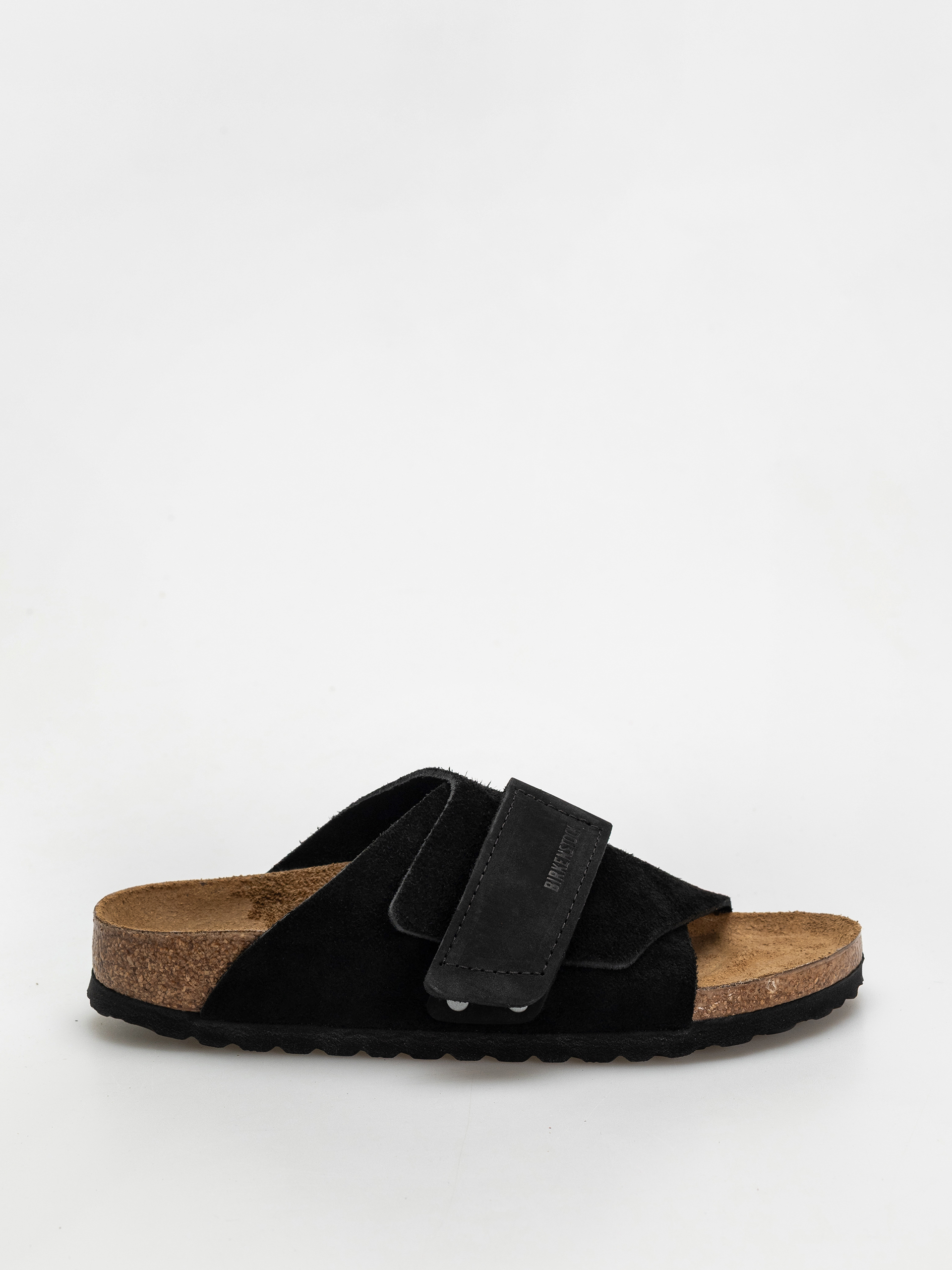Birkenstock Kyoto Nubuck Suede Leather Narrow Wmn Flip Flops (black)