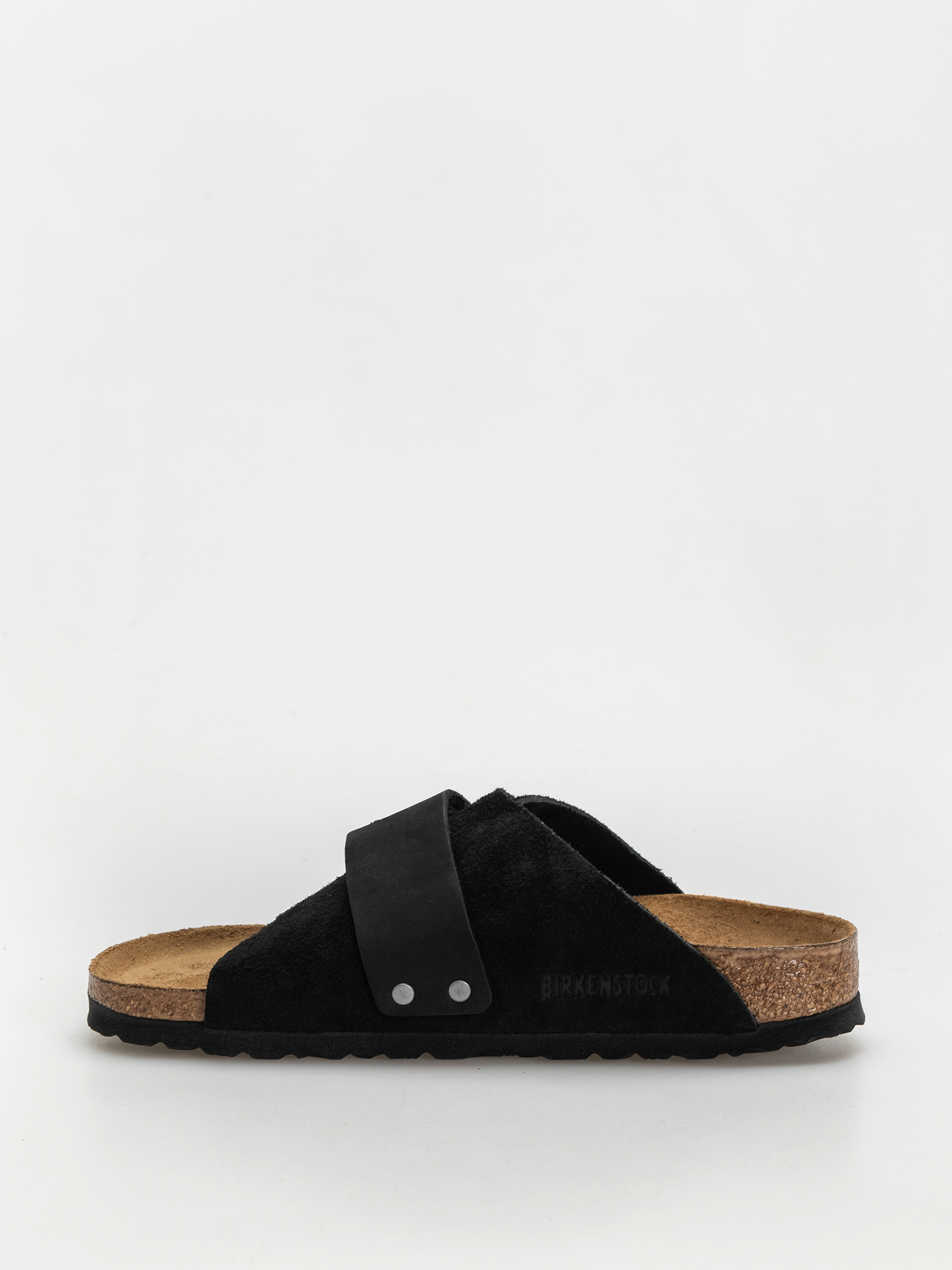 Birkenstock Kyoto Nubuck Suede Leather Narrow Wmn Flip-flops (black)