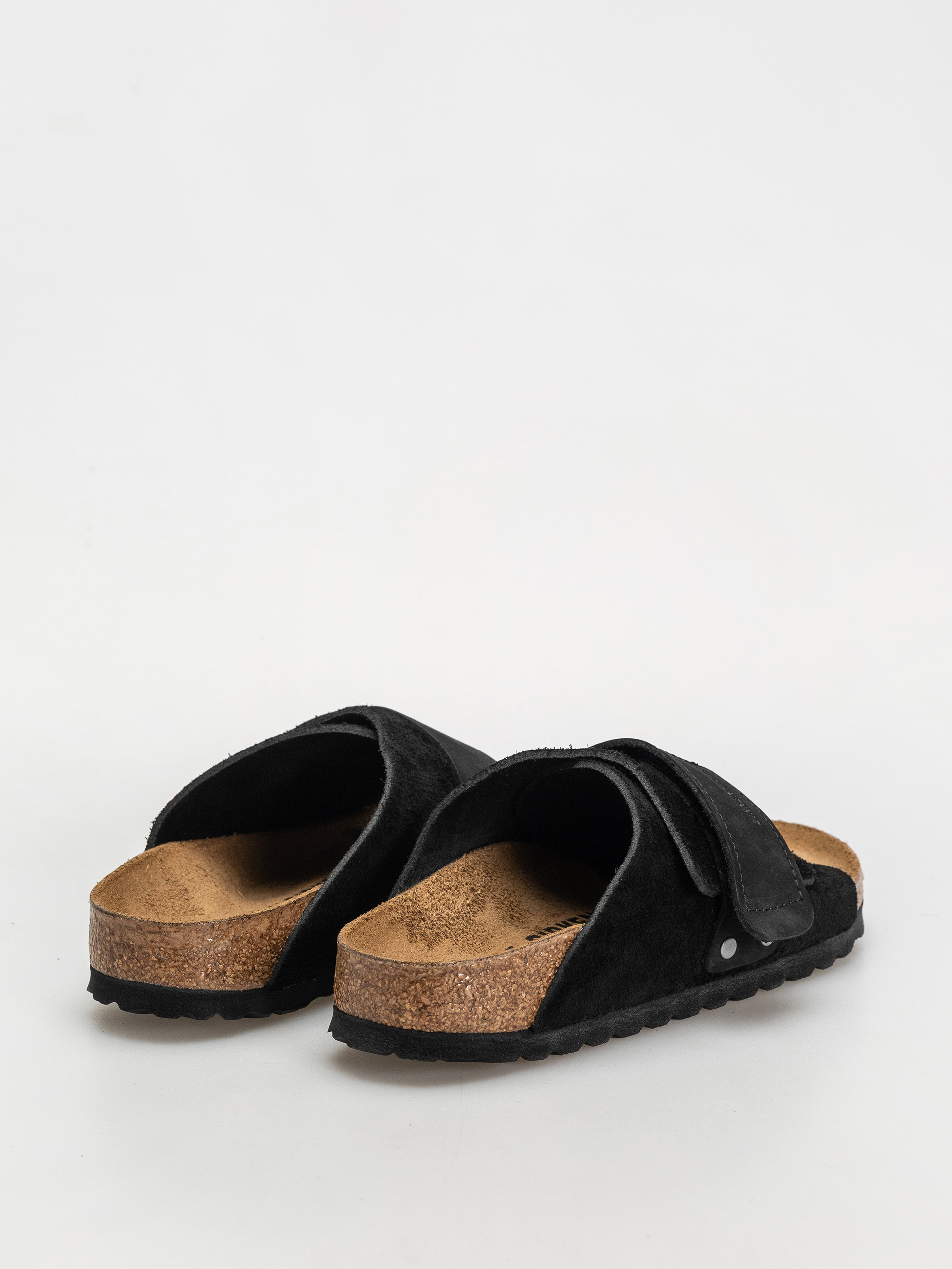 Birkenstock Kyoto Nubuck Suede Leather Narrow Wmn Flip-flops (black)