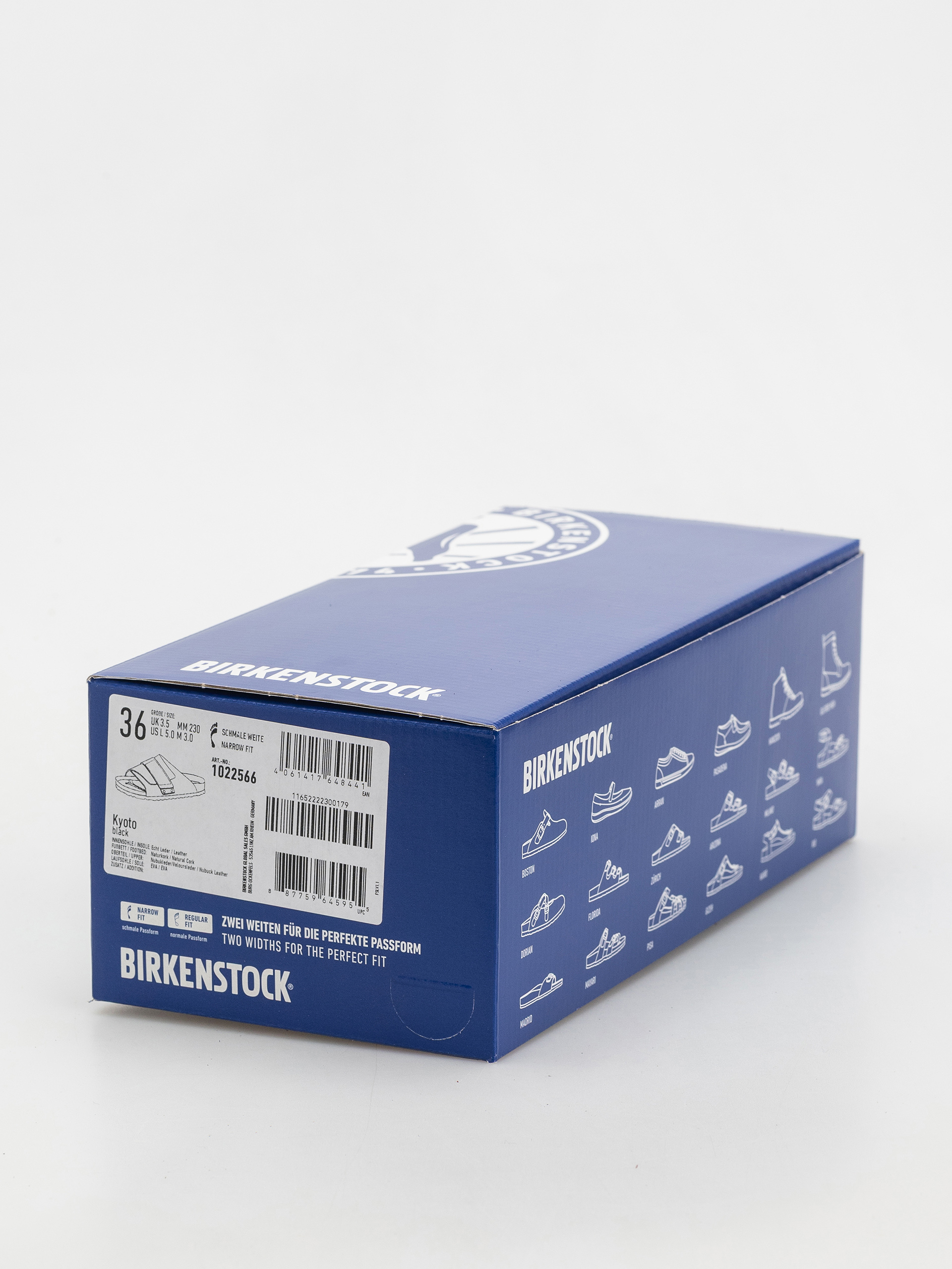 Birkenstock Kyoto Nubuck Suede Leather Narrow Wmn Flip Flops (black)